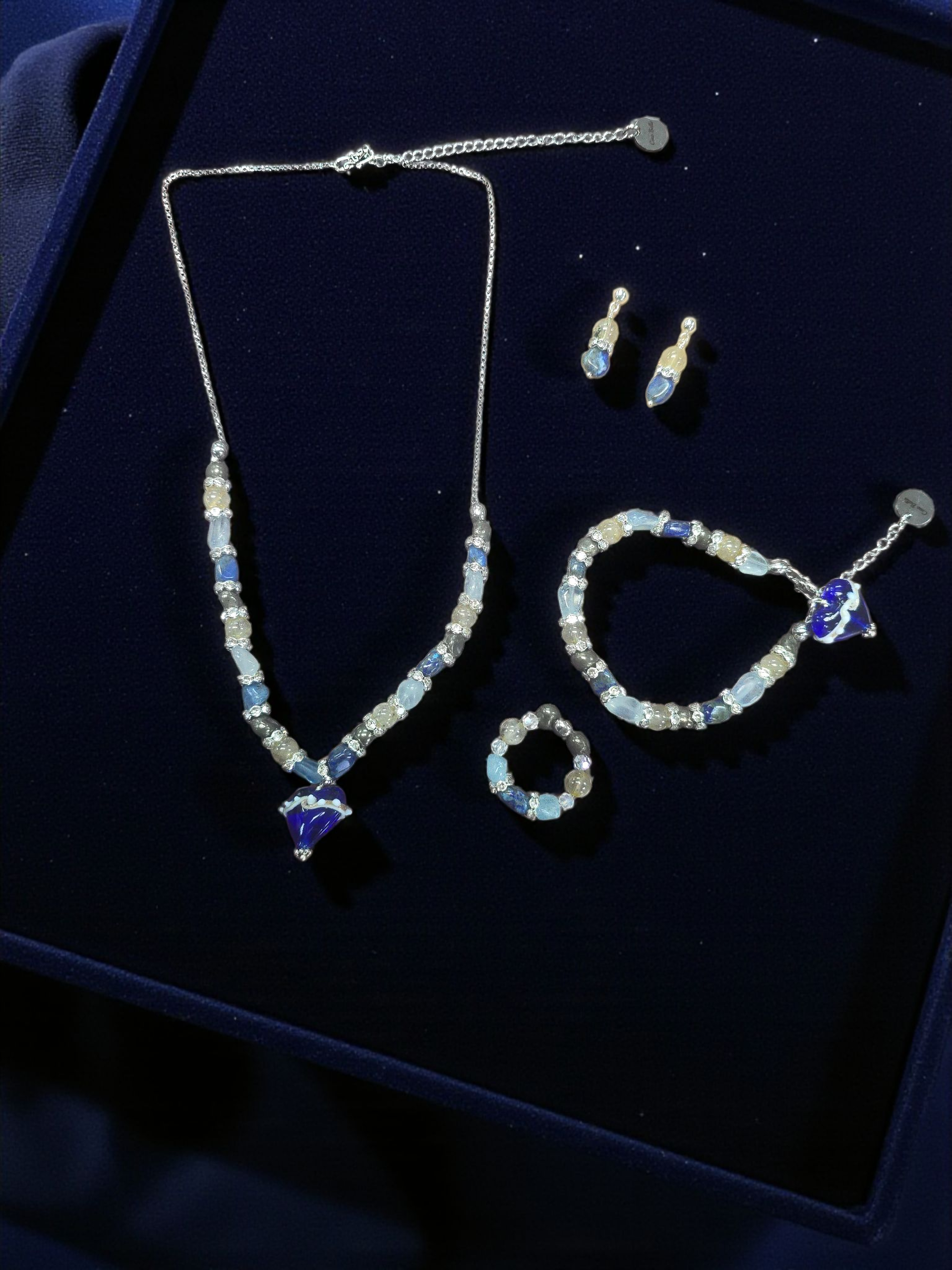 The Hope Collection Gemstone Jewelry | Sterling Silver Cancer Charity Jewelry Set | Sterling Silver