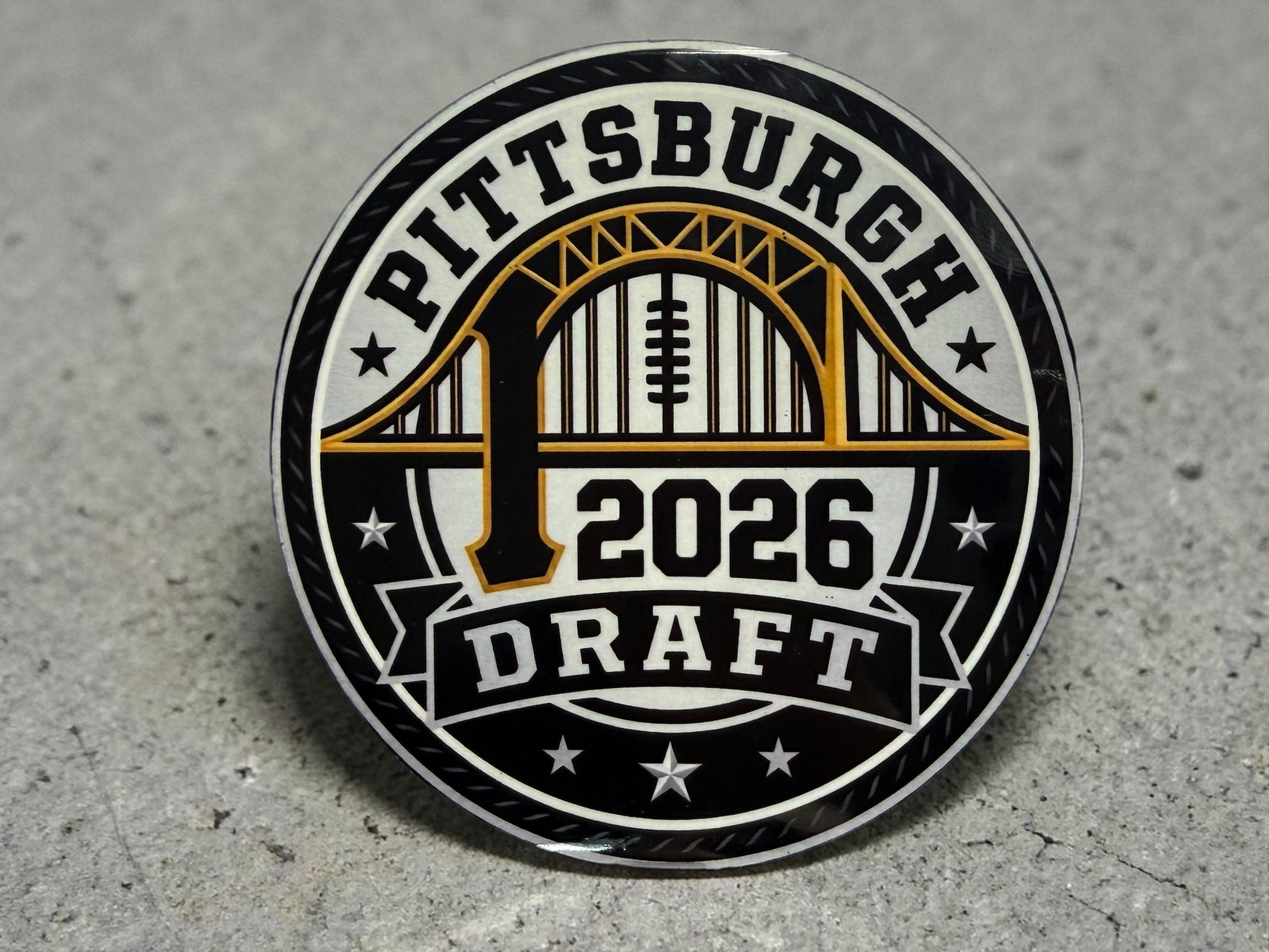 Steel City 2026 Draft Collection Stickers | Magnets | Ornaments | Coasters