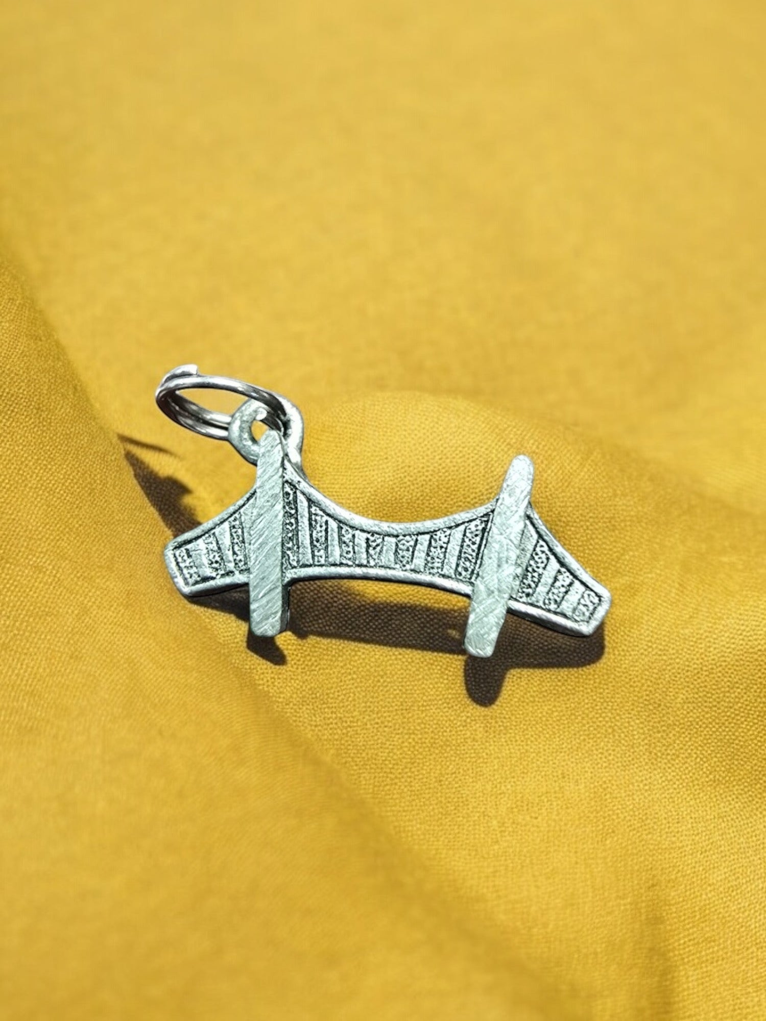 Silver Golden Gate Bridge Pewter Charm Pendant | Travel Charm