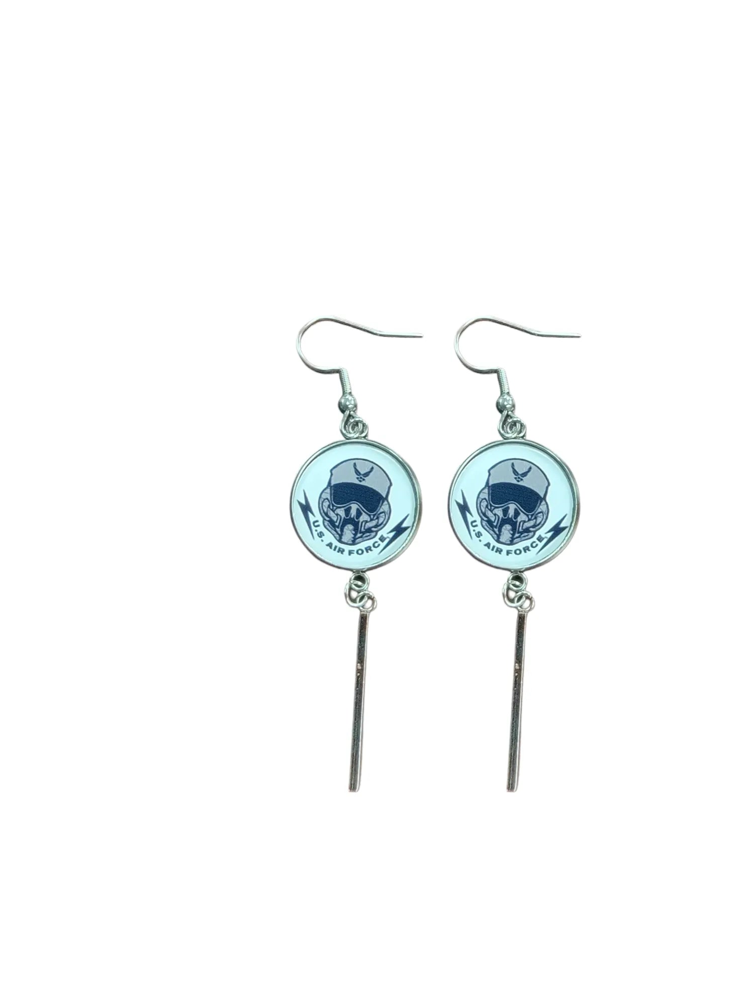 Military Charm Earrings | Army, Air Force, Coast Guard, Marine Corps, Space Force | Made in the USA |Officially Licensed