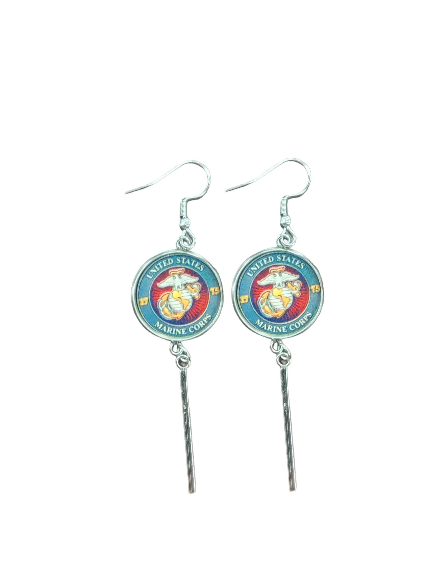 Military Charm Earrings | Army, Air Force, Coast Guard, Marine Corps, Space Force | Made in the USA |Officially Licensed