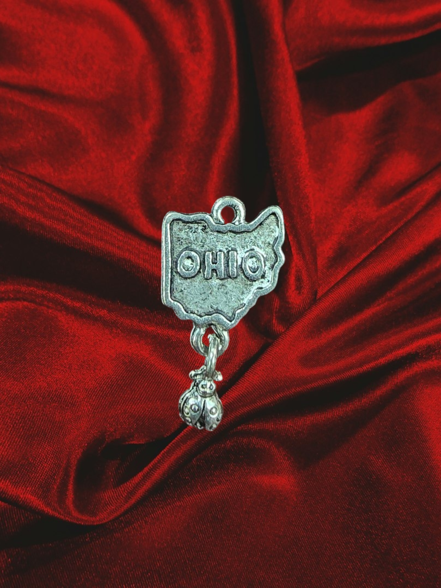 Ohio Pewter Charm | Unique Jewelry Accessory