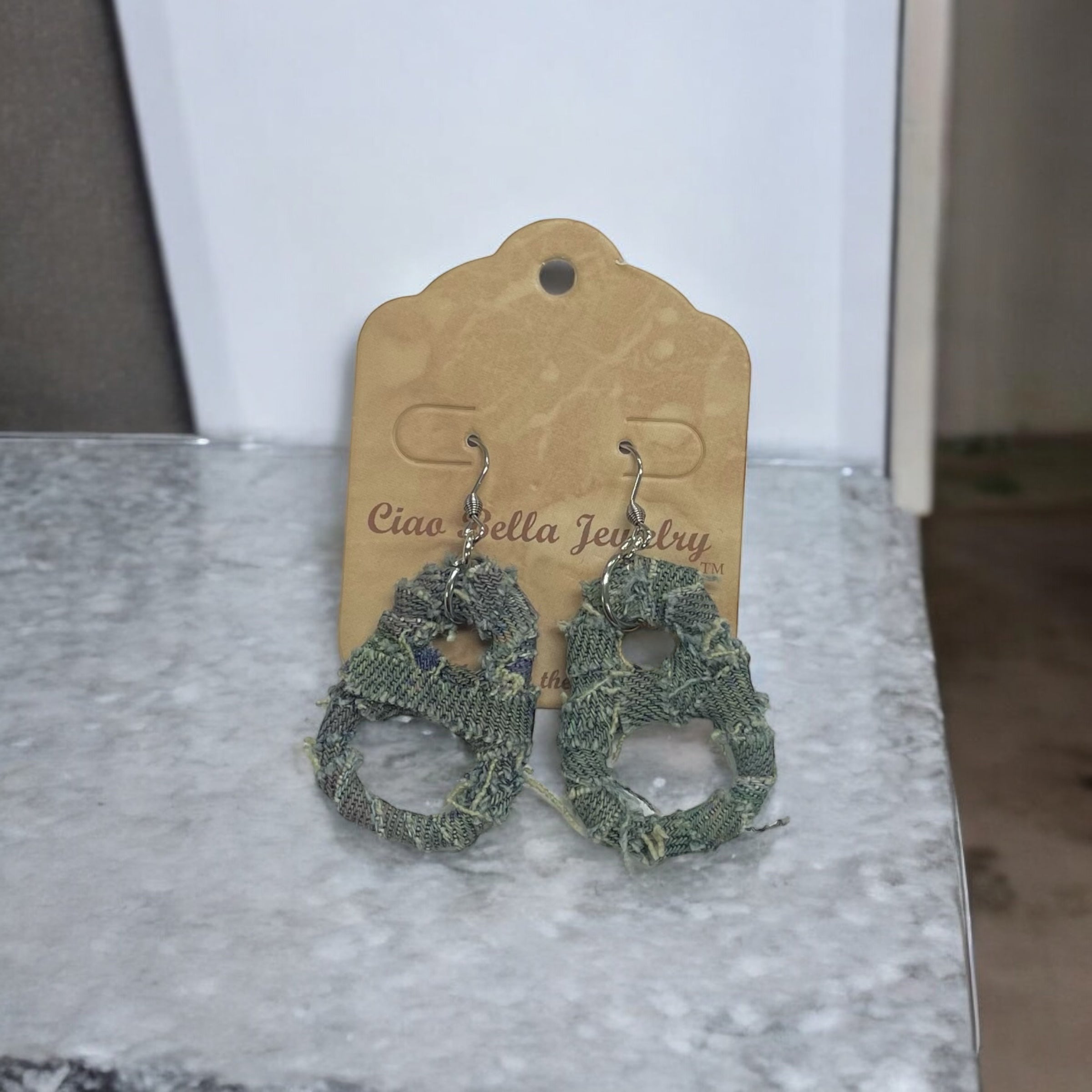 Eco-Chic: Upcycled Soda Tab & Denim Dangle Earrings | Sustainable Fashion
