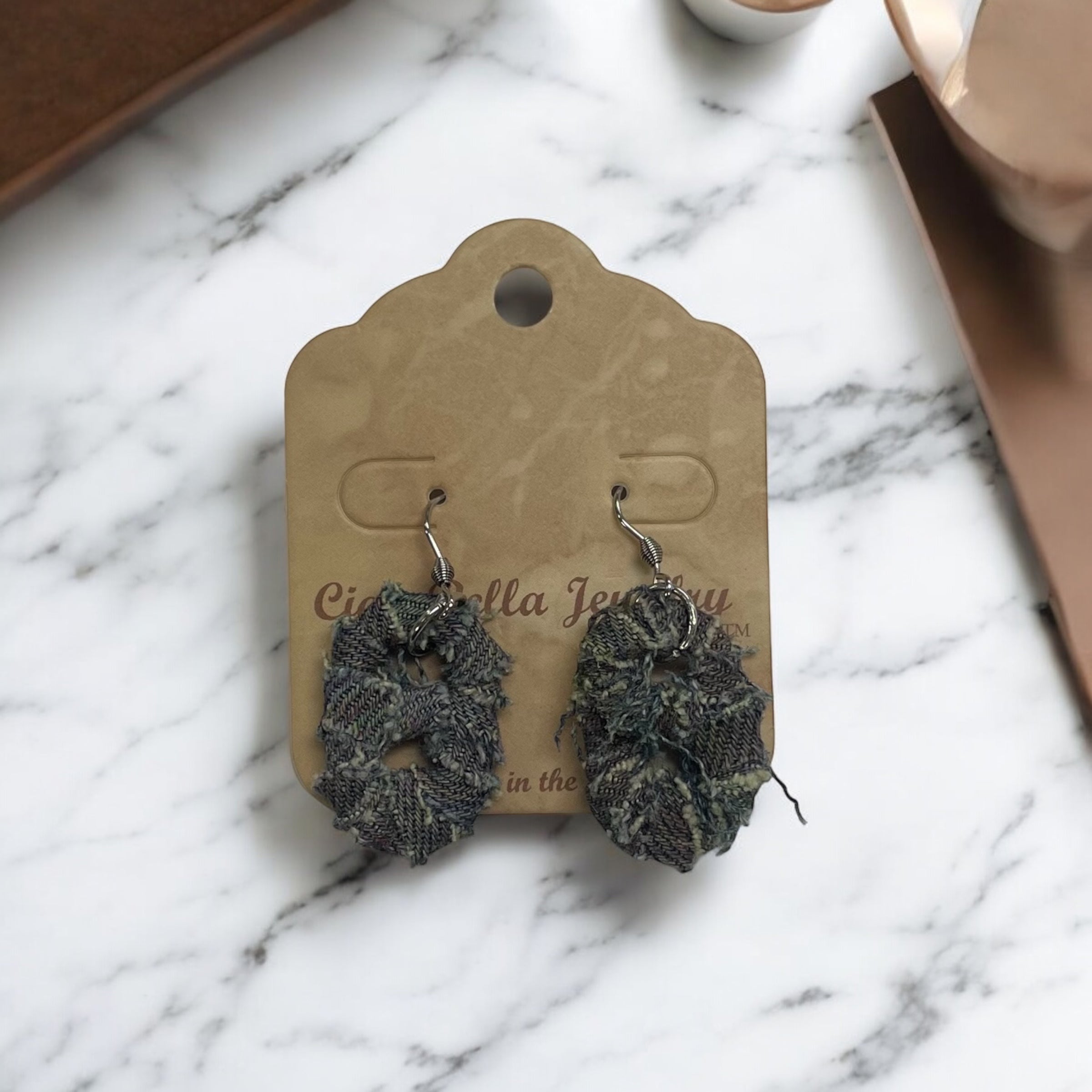 Eco-Chic: Upcycled Soda Tab & Denim Dangle Earrings | Sustainable Fashion