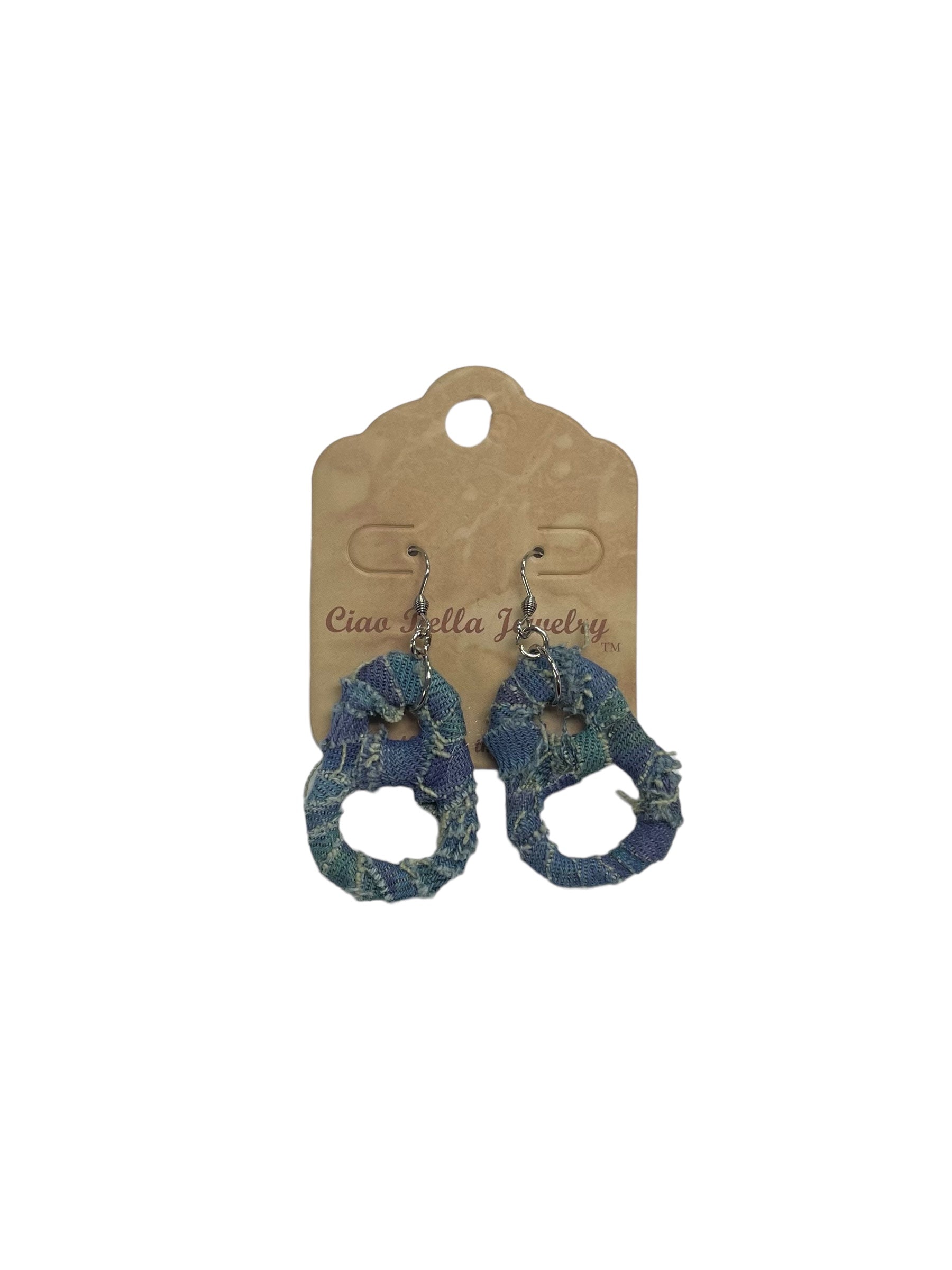 Eco-Chic: Upcycled Soda Tab & Denim Dangle Earrings | Sustainable Fashion