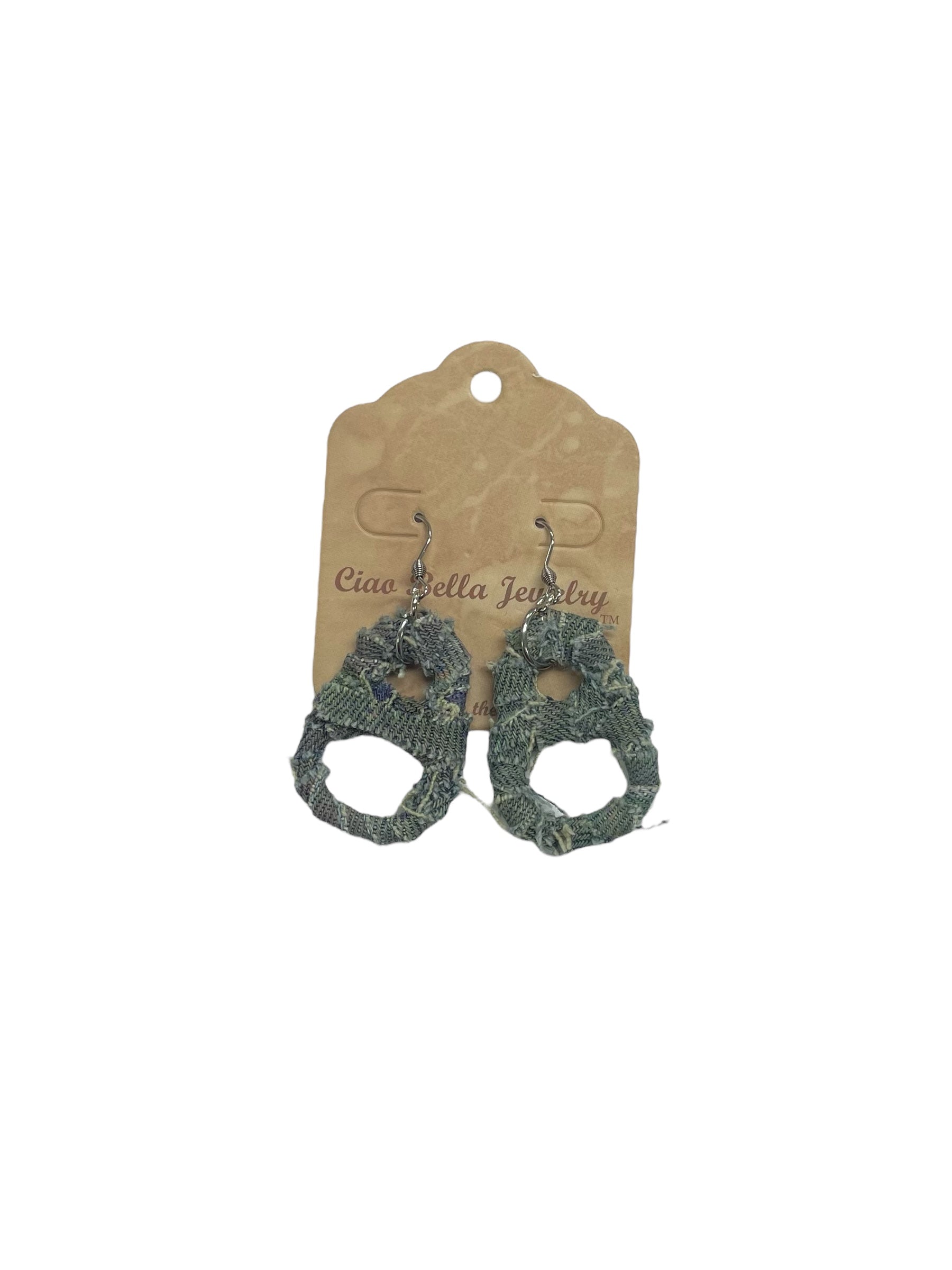 Eco-Chic: Upcycled Soda Tab & Denim Dangle Earrings | Sustainable Fashion