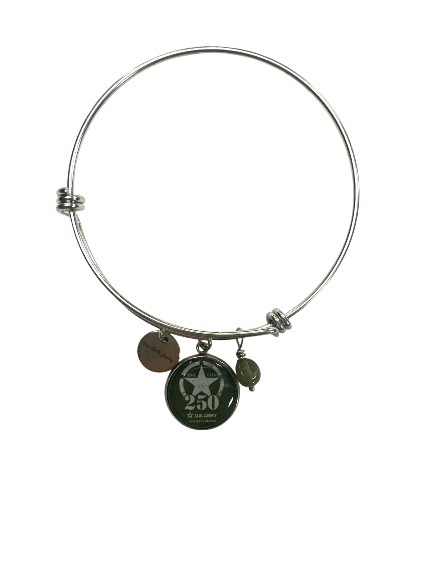 Officially Licensed Military Bangle Bracelet – 250th Anniversary Made in USA (Army, Navy, Marine)