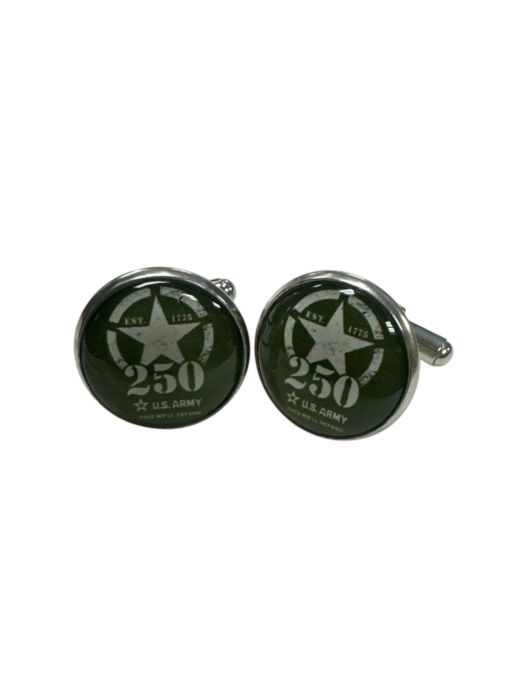 Limited Edition 250th Anniversary Military Cufflinks - Army, Navy, Marine Corps - Made in USA