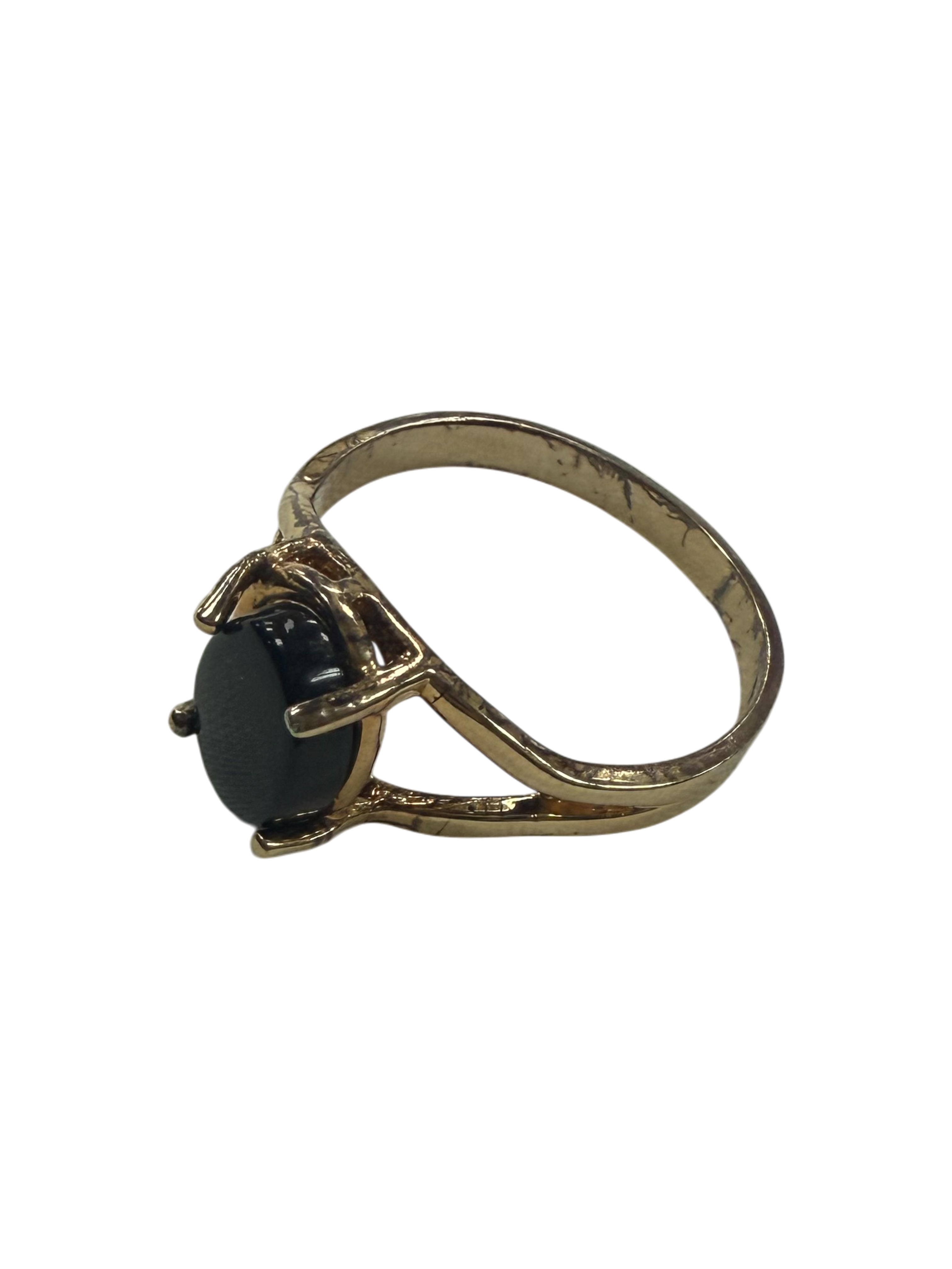 The Midnight Onyx Crown: One-of-a-Kind Gold Statement Ring