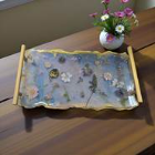 Botanical Tray with Pressed Flowers & Handles | Home and Dorm Decor