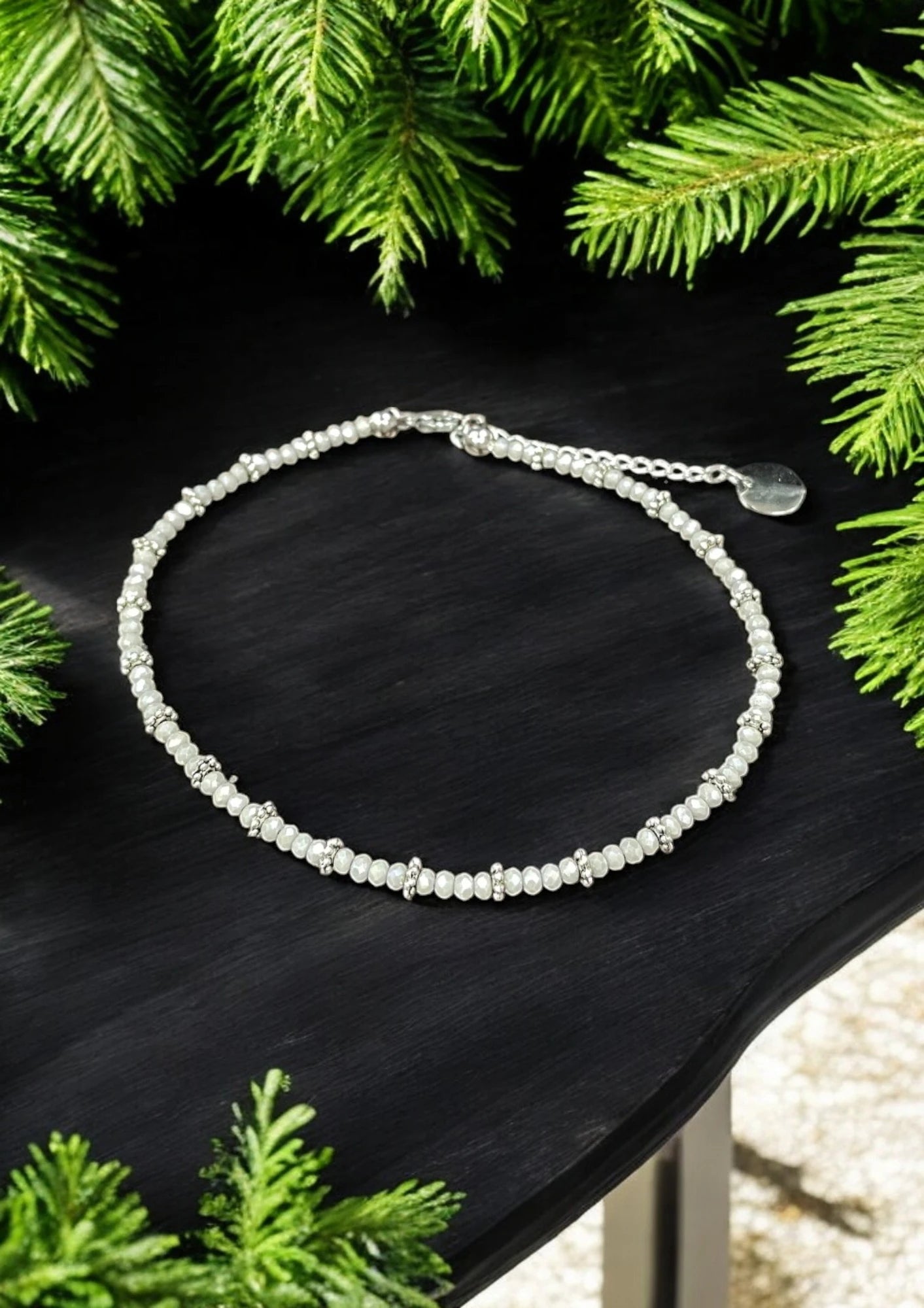 Sparkling Crystal Bracelet with Extender Chain | A Touch of Summer Elegance
