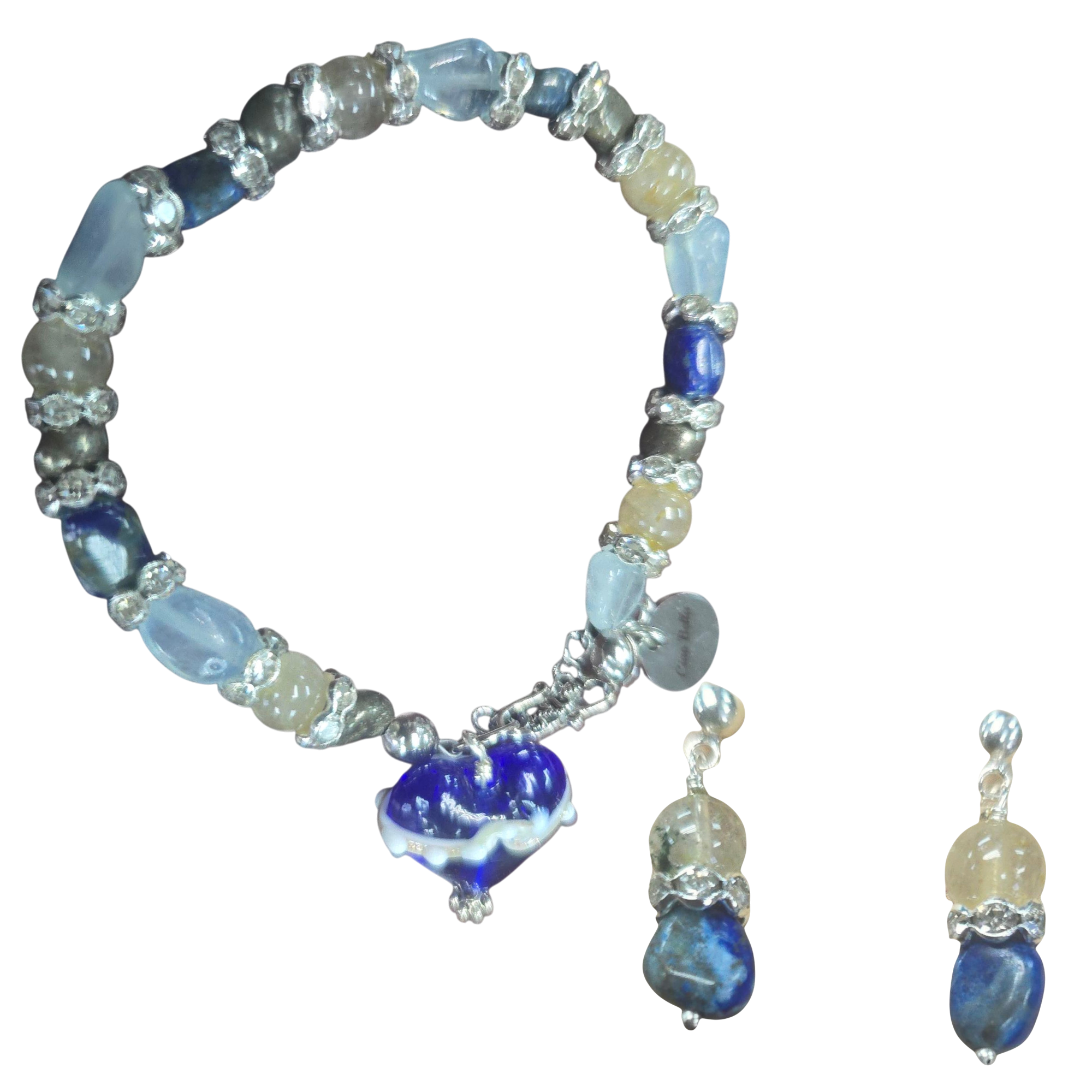 The Hope Collection Gemstone Jewelry | Sterling Silver Cancer Charity Jewelry Set | Sterling Silver
