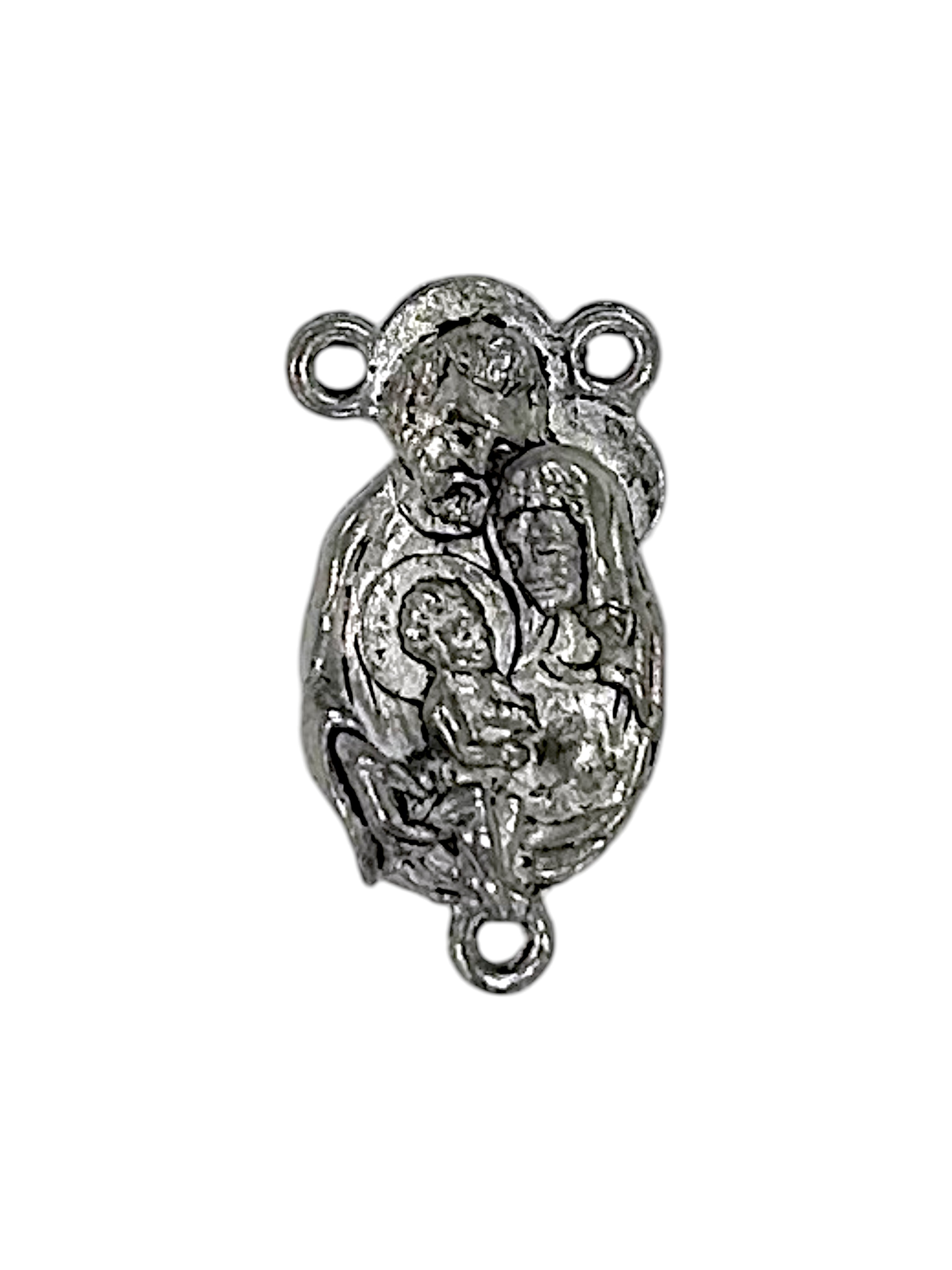 Holy Family Pewter Charm Pendant (Silver or Gold) | Travel Charm