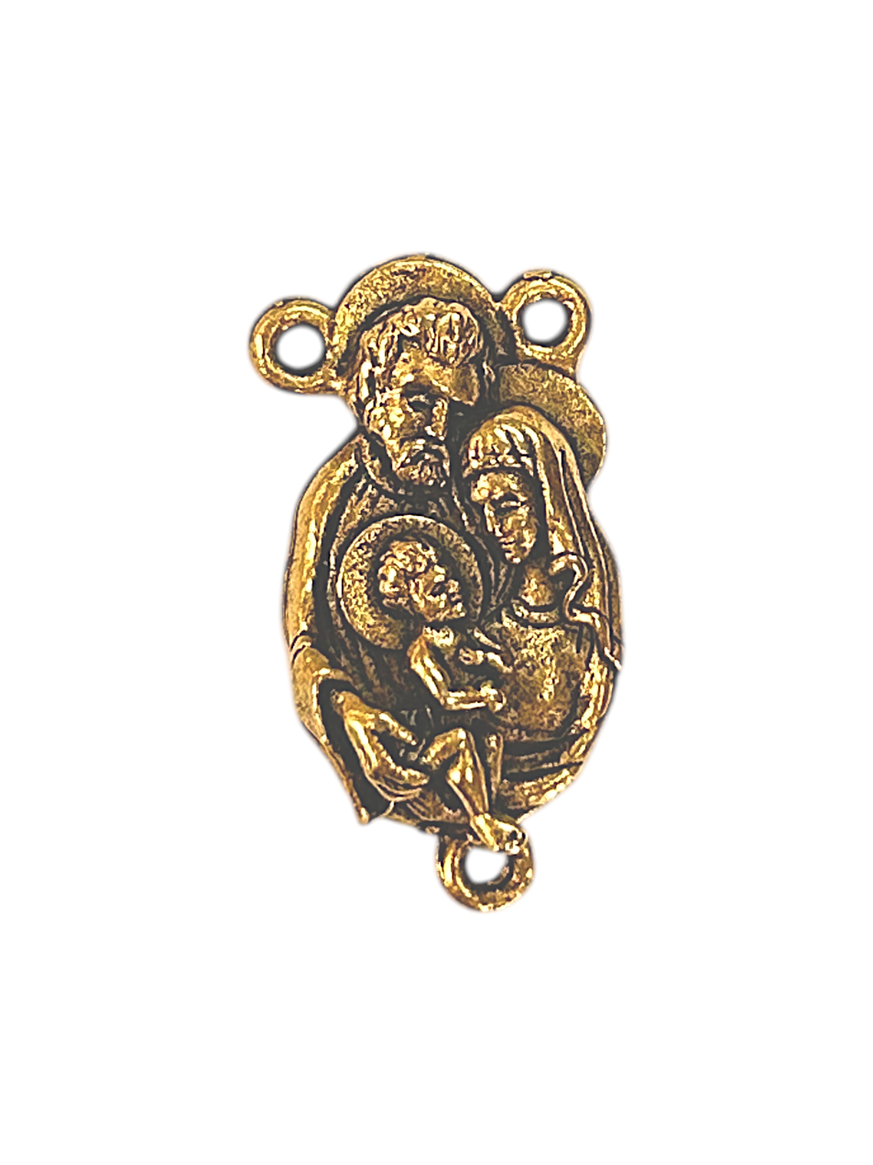 Holy Family Pewter Charm Pendant (Silver or Gold) | Travel Charm