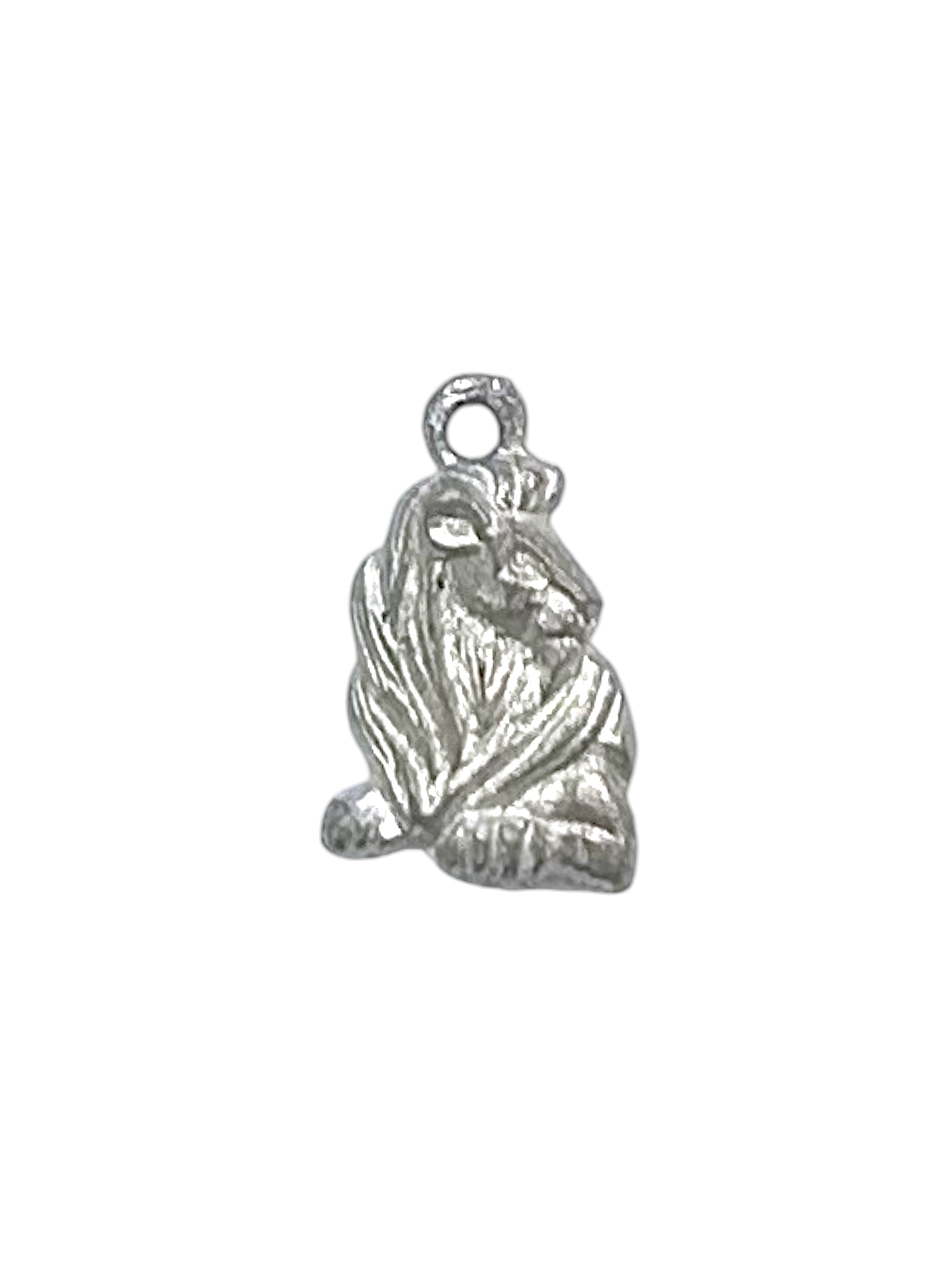 Silver Lion Pewter Charm Pendant | Travel Charm