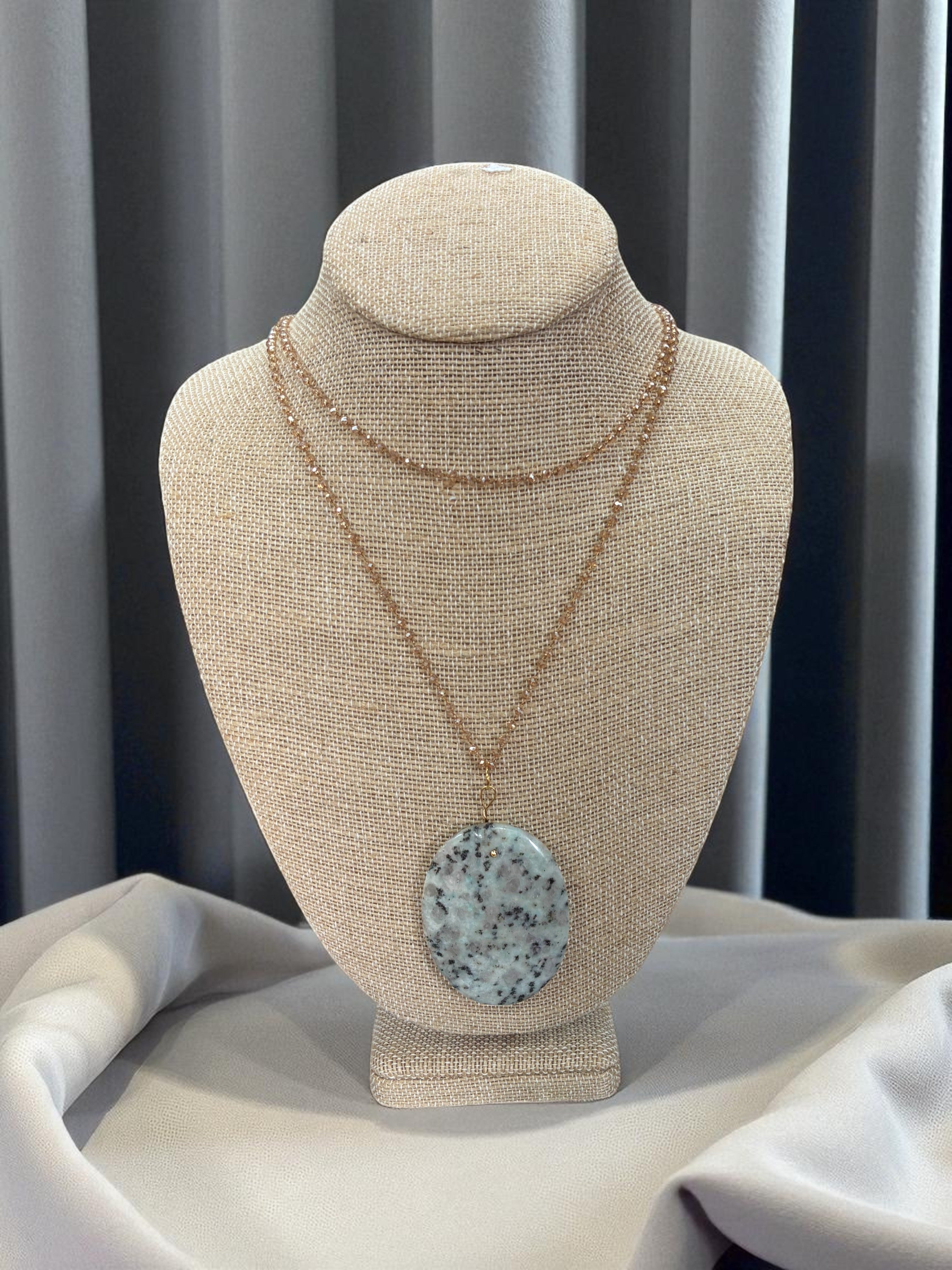 Lotus Jasper Pendant Necklace | A Symbol of Love and Purity