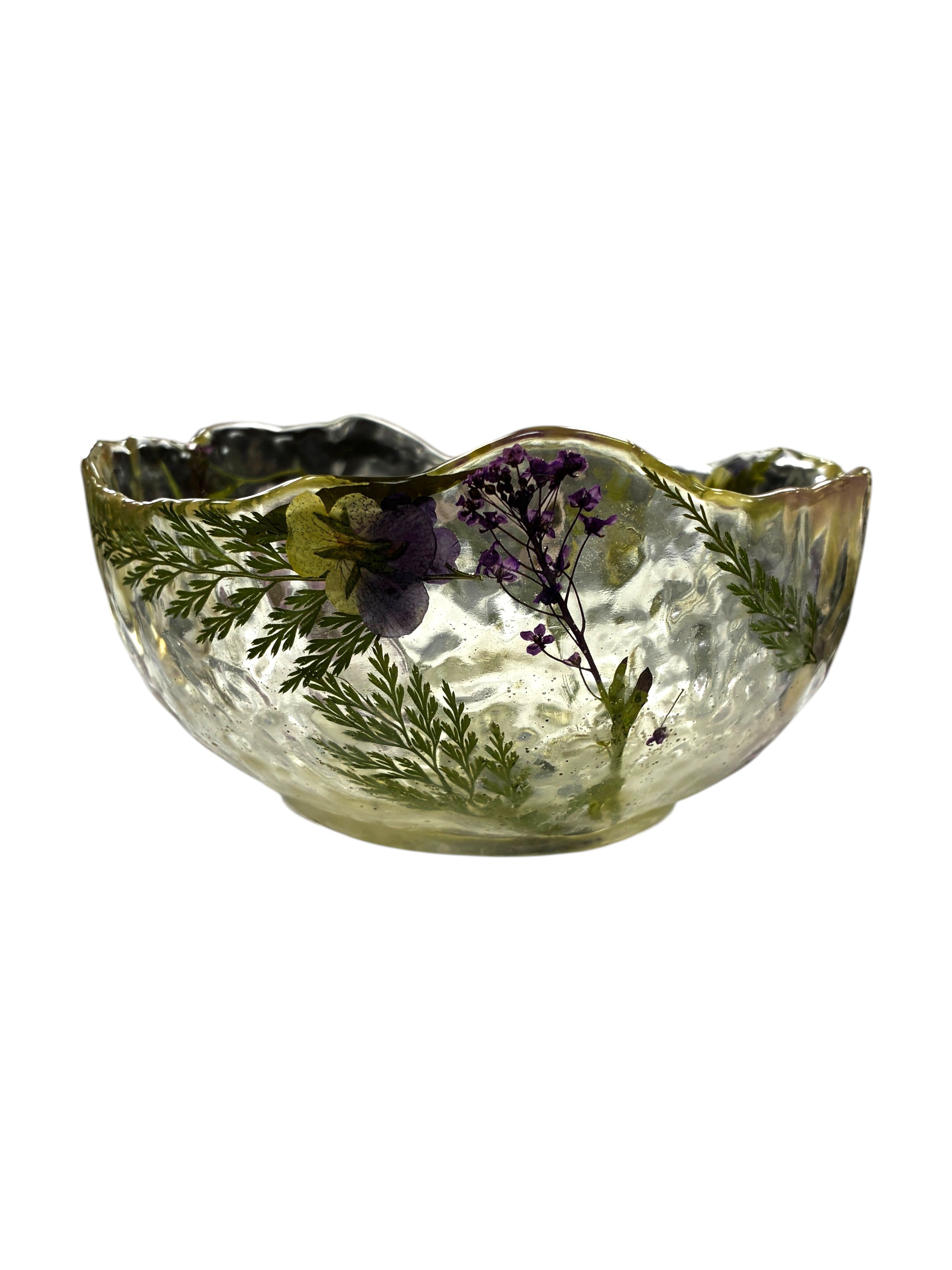 Pressed Flower Resin Art Bowl