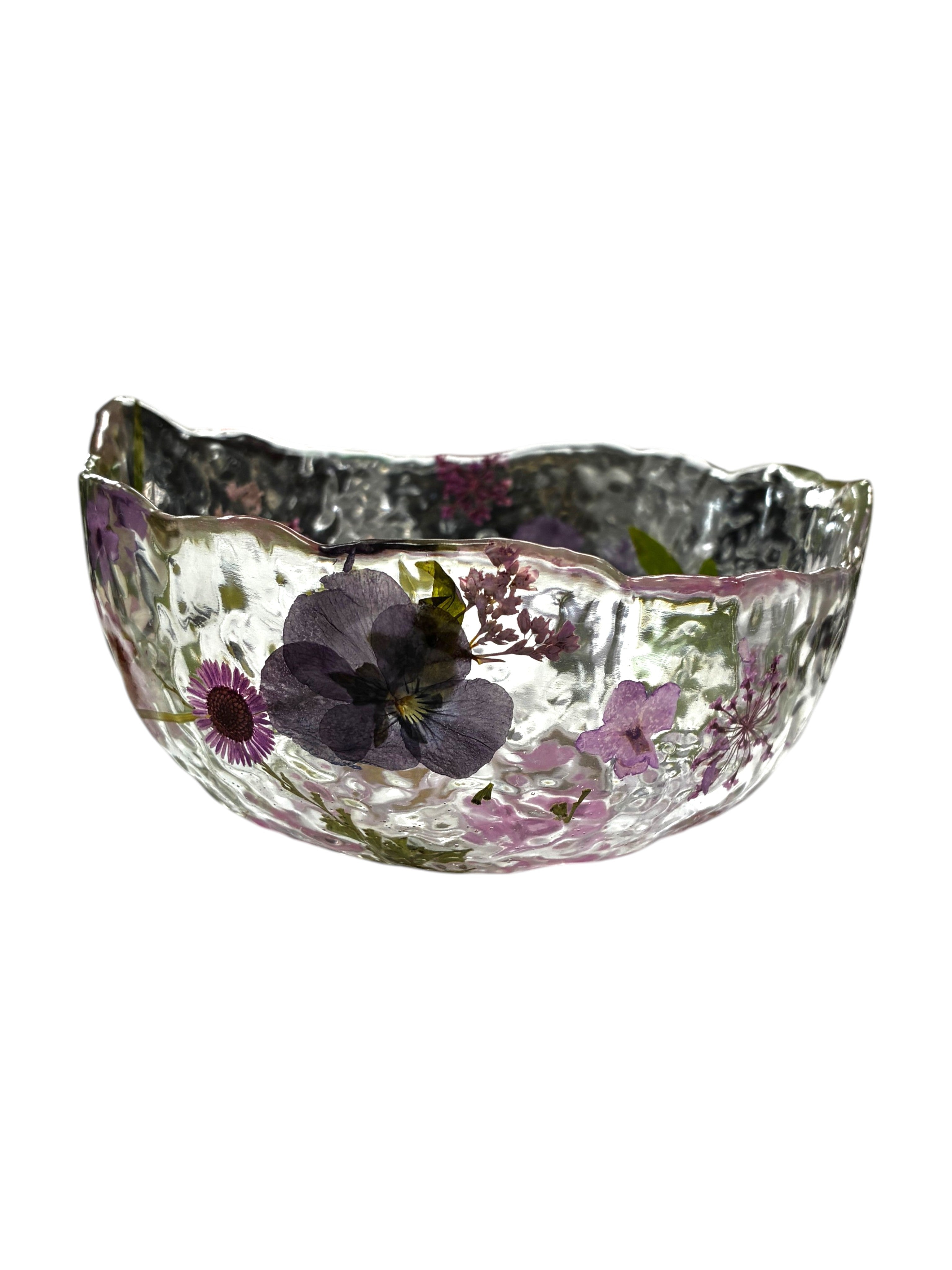 Pressed Flower Resin Art Bowl