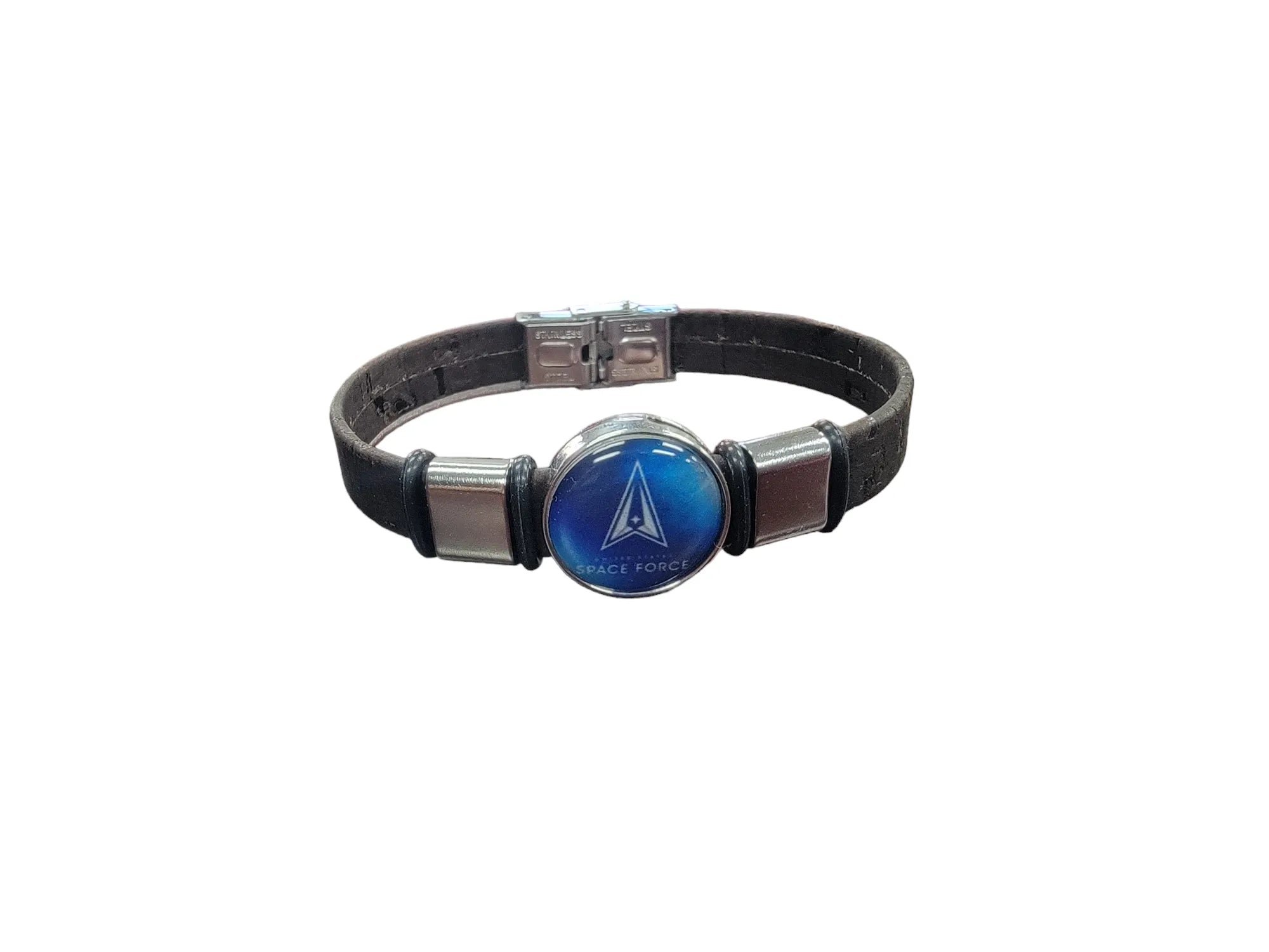 Space Force Unisex Brown Cork Bracelet | Made in the USA | Officially Licensed | Sustainable