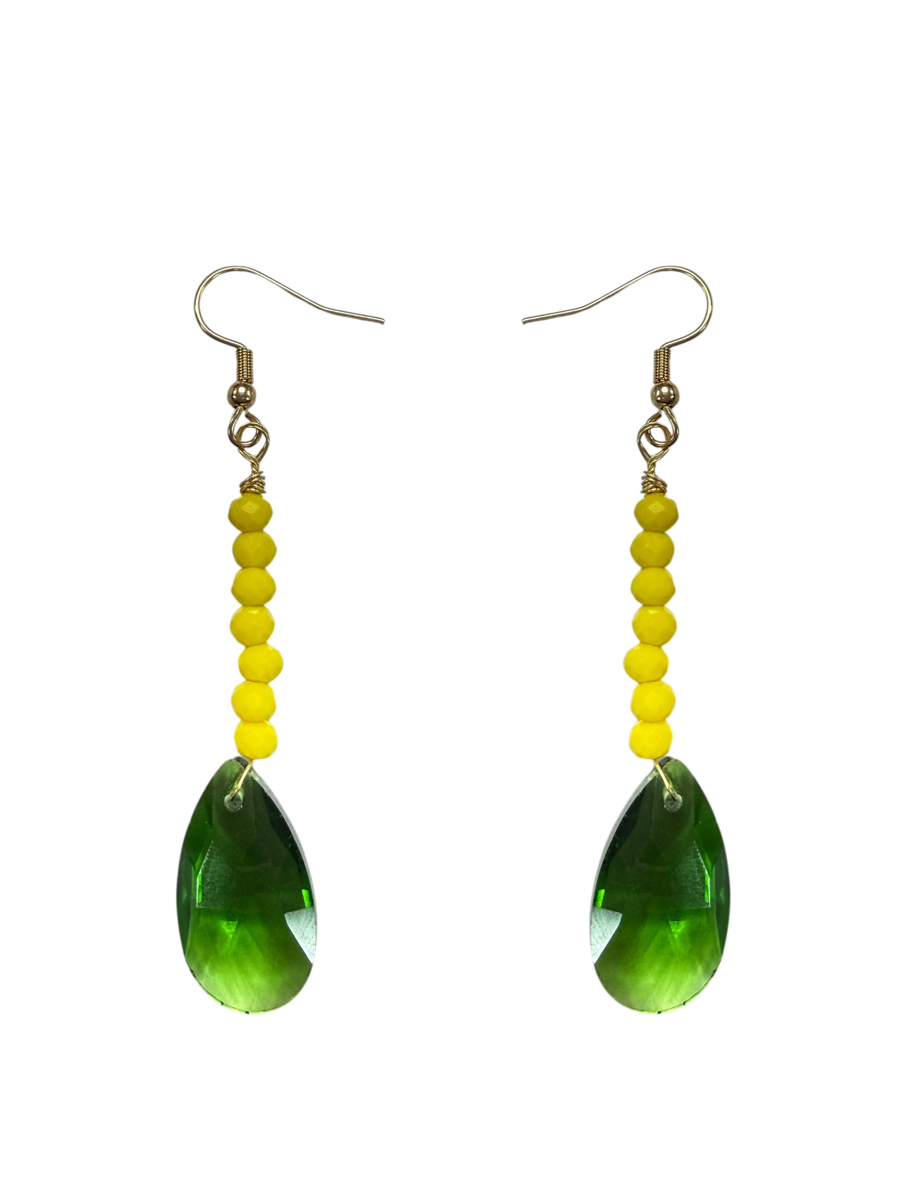 Game Day Glitz: Crystal Teardrop Team Spirit Earrings