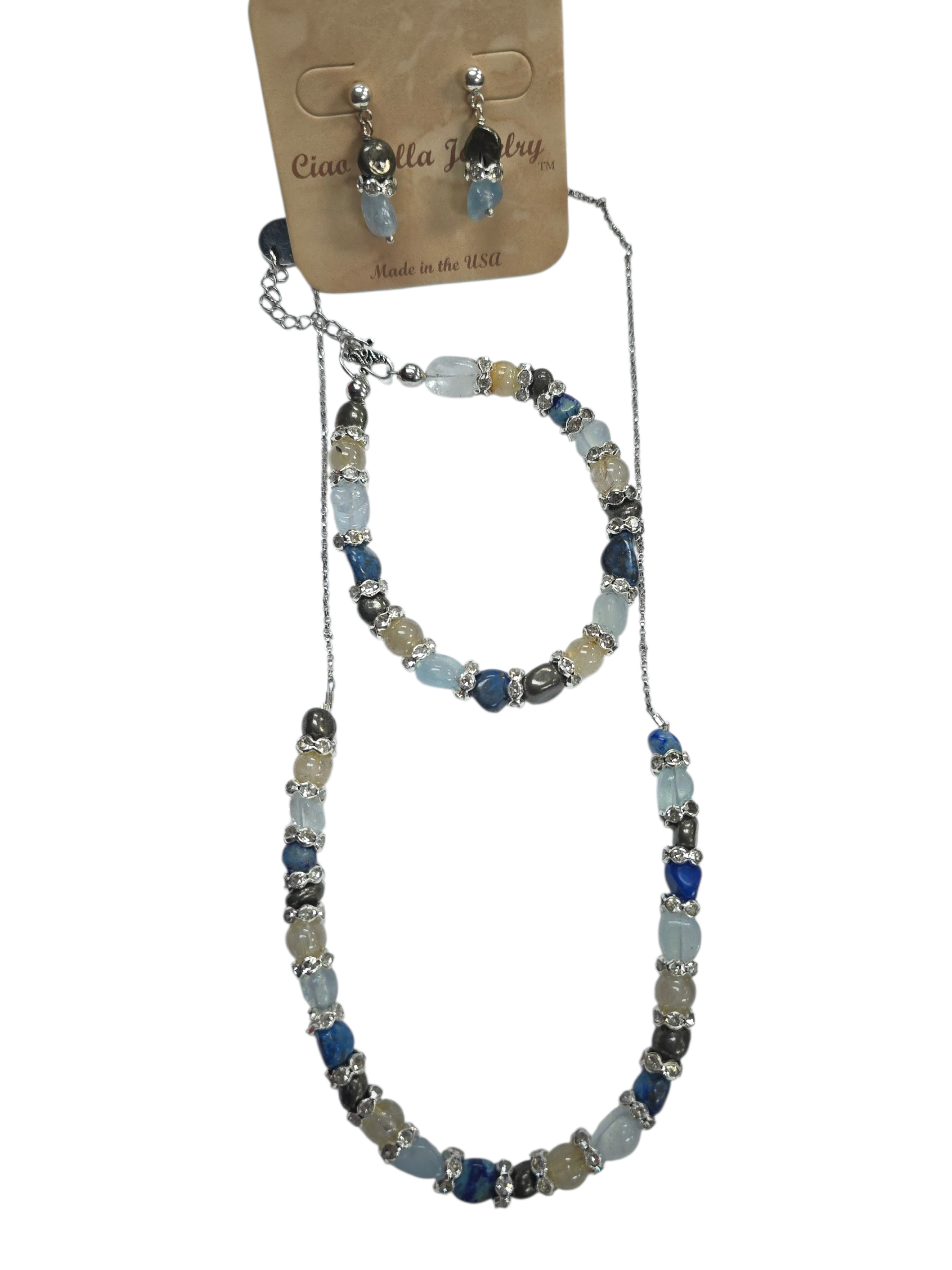 The Hope Collection Gemstone Jewelry | Sterling Silver Cancer Charity Jewelry Set | Sterling Silver