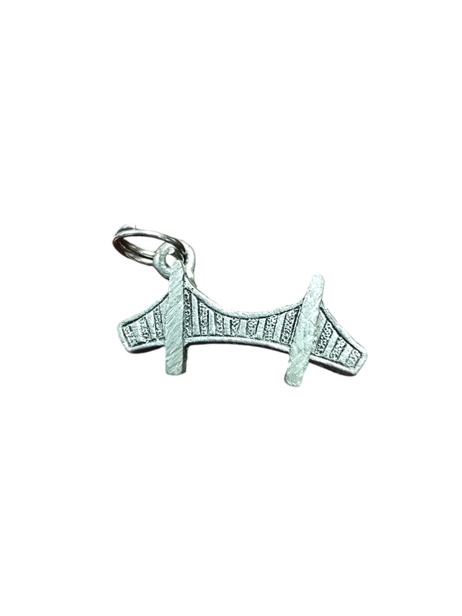 Silver Golden Gate Bridge Pewter Charm Pendant | Travel Charm