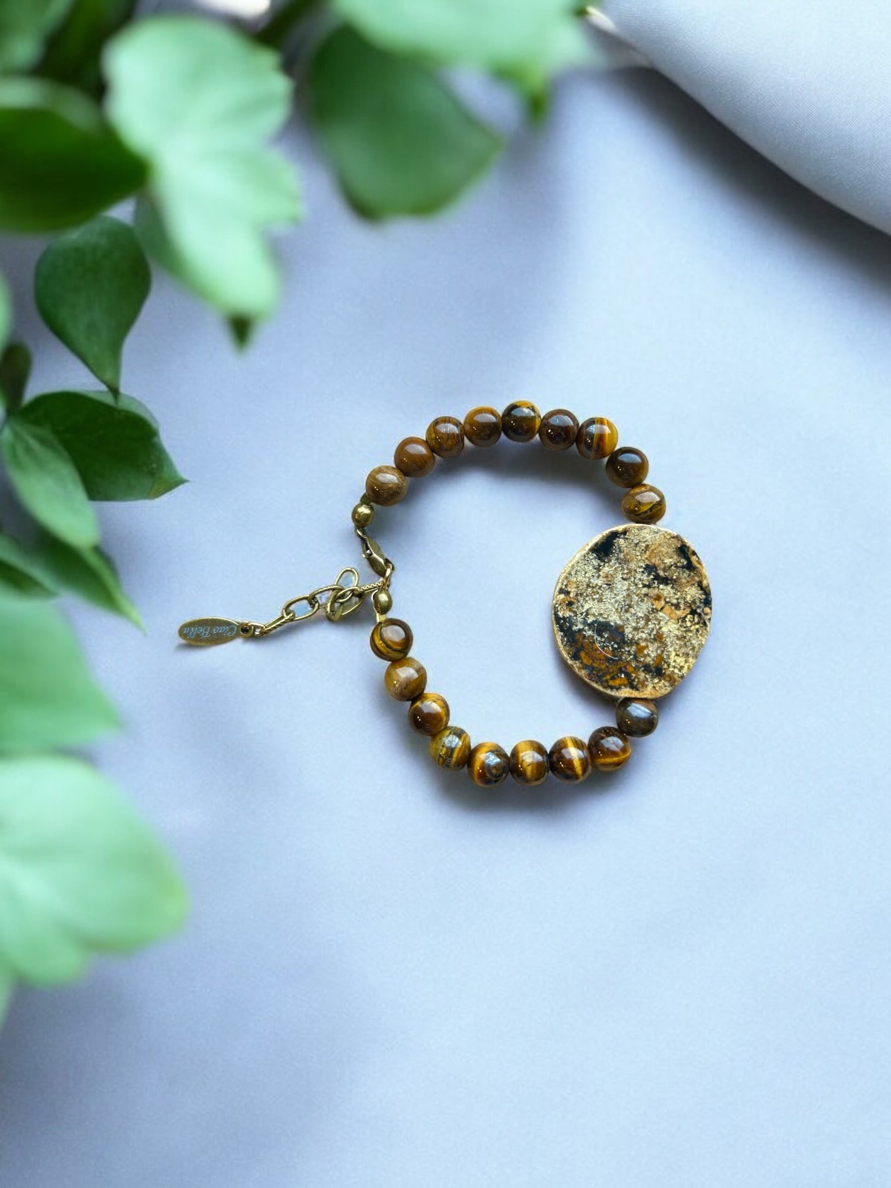 Tiger Eye and Flecked Brown Agate  Bracelet | A Powerful Combination