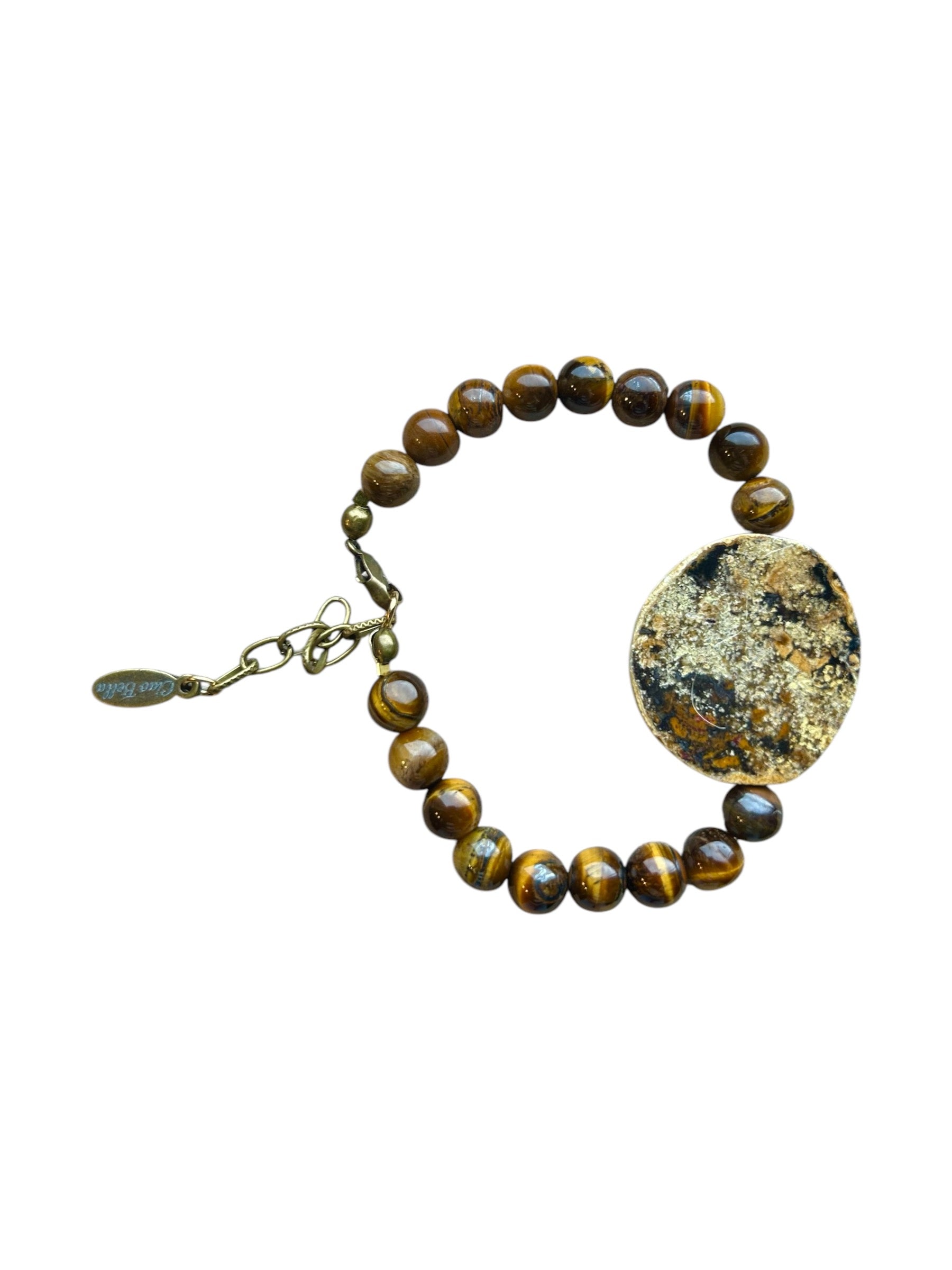 Tiger Eye and Flecked Brown Agate  Bracelet | A Powerful Combination