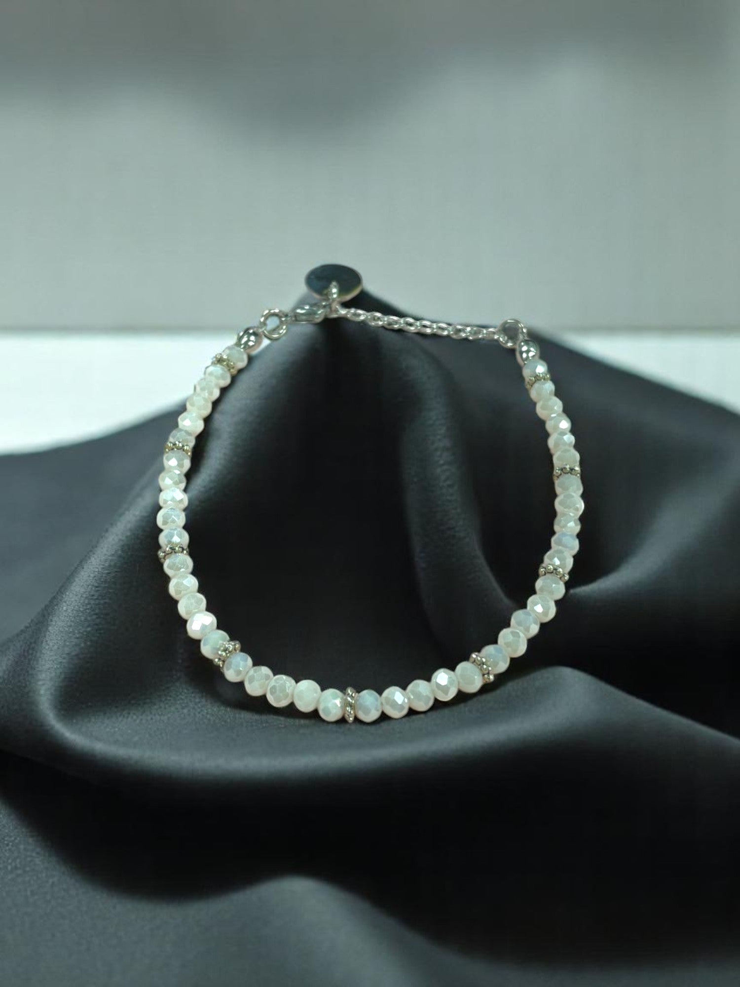 Sparkling Crystal Bracelet with Extender Chain | A Touch of Summer Elegance