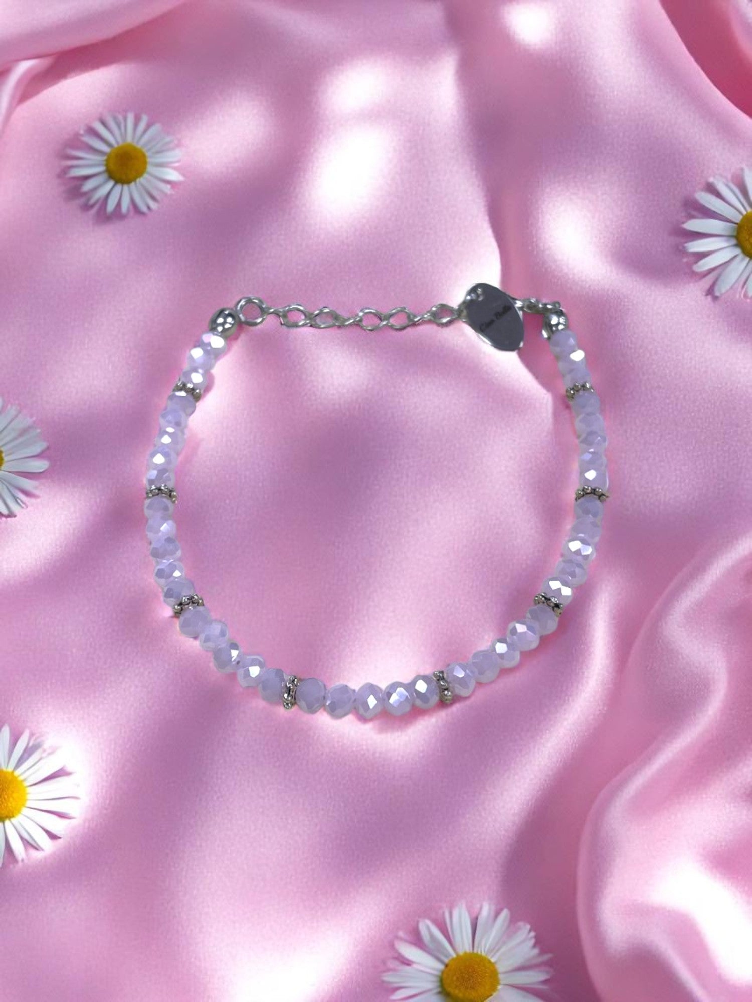 Sparkling Crystal Bracelet with Extender Chain | A Touch of Summer Elegance