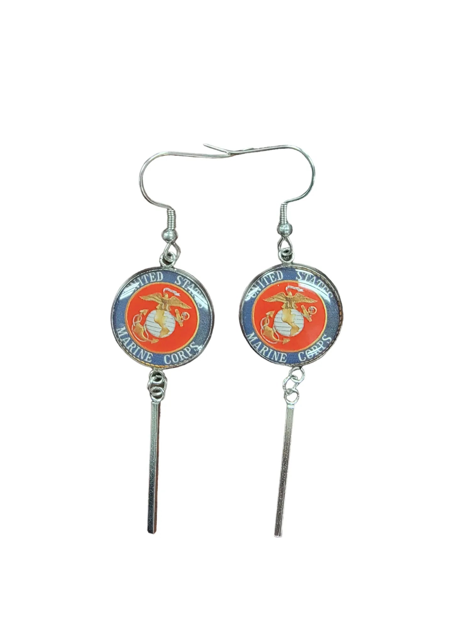Military Charm Earrings | Army, Air Force, Coast Guard, Marine Corps, Space Force | Made in the USA |Officially Licensed