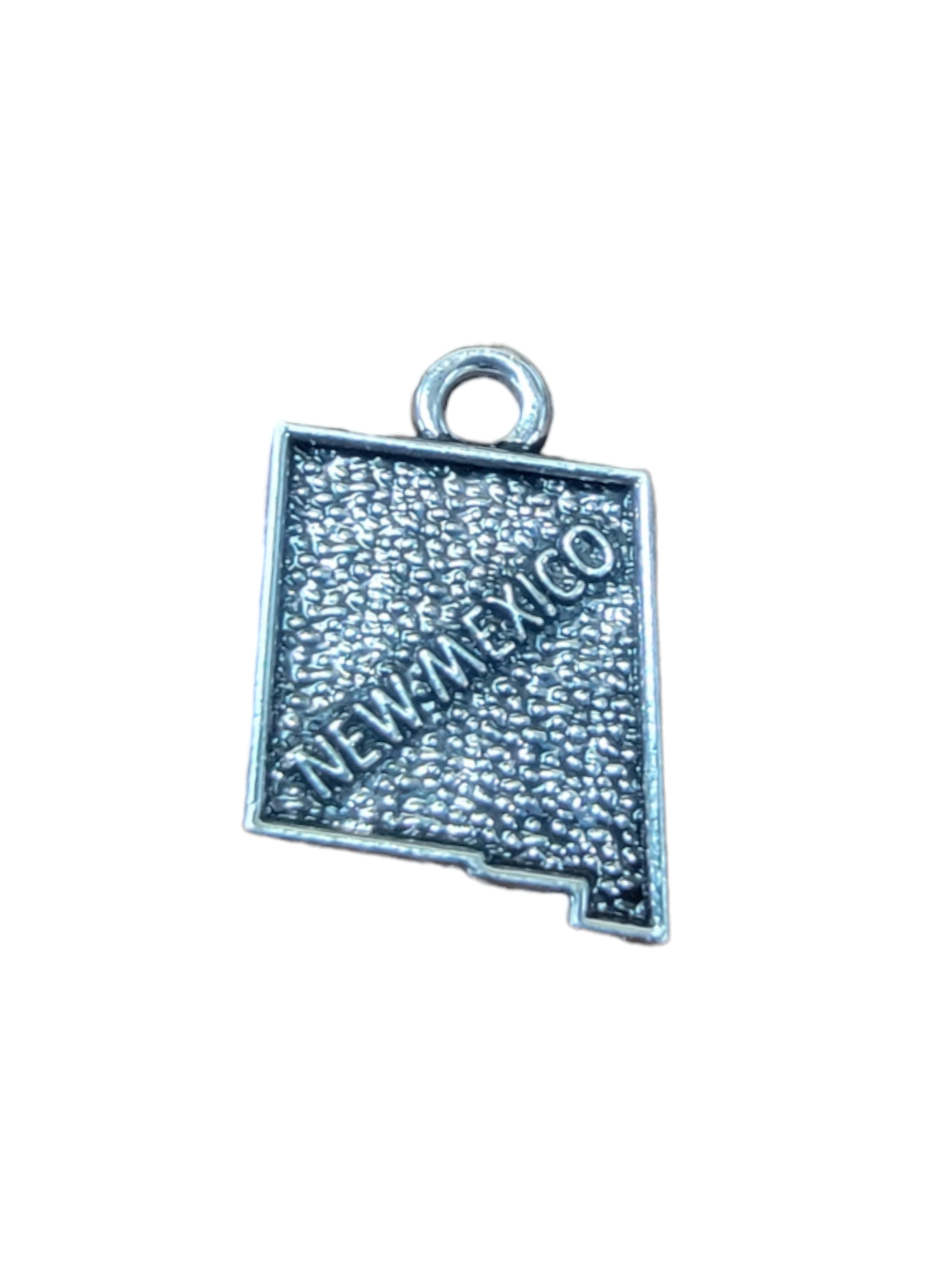 Silver New Mexico State Pewter Charm Pendant | Travel Charm
