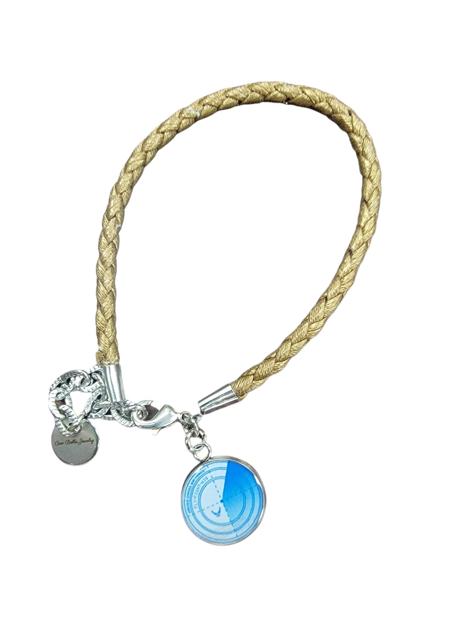 Military Leather Rope Charm Bracelet - Officially Licensed