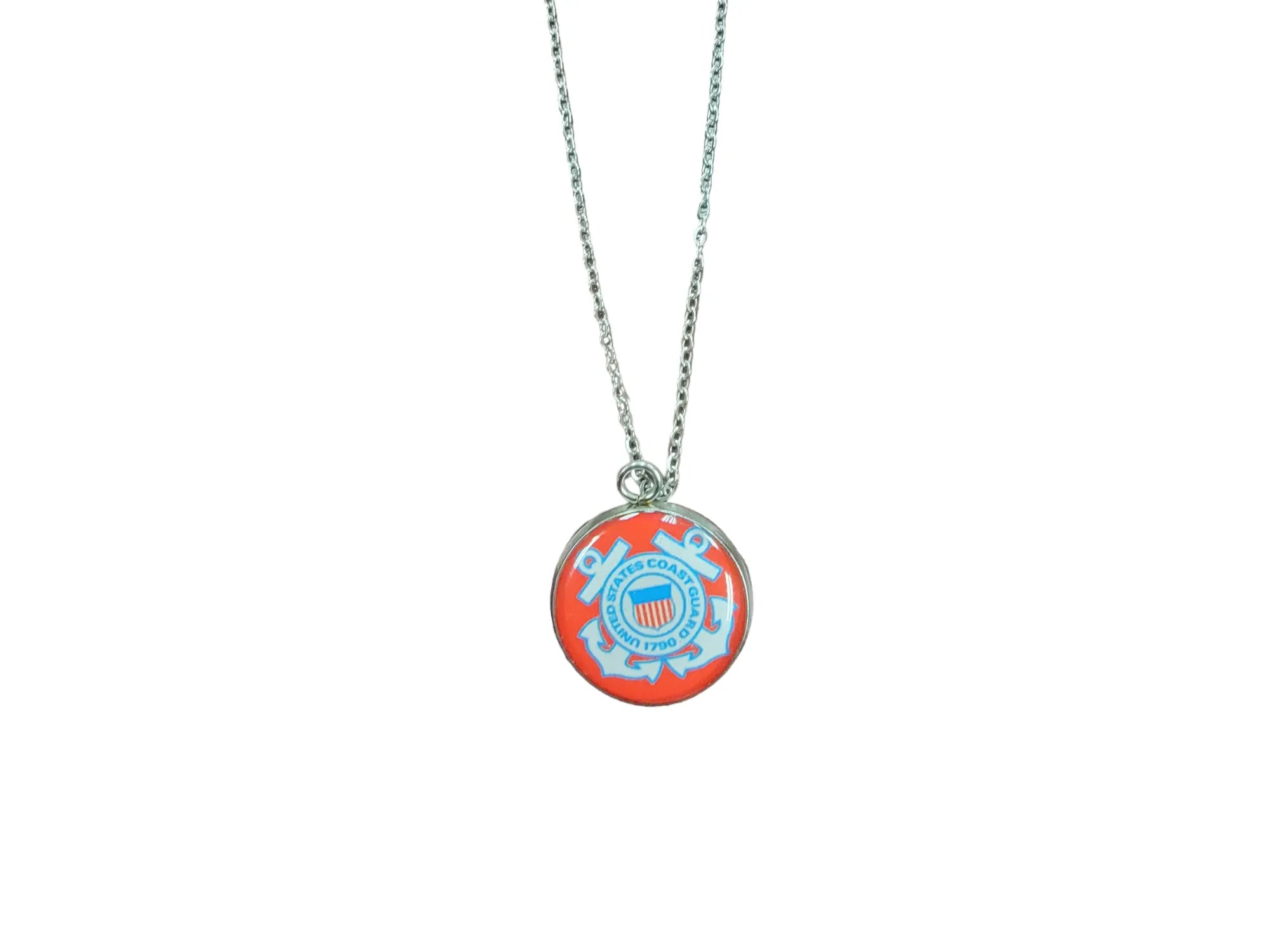 Army, Navy, Air Force, Marine Corps, Coast Guard, Space Force Pendant Necklace in Gold or Silver | Made in the USA | Officially Licensed