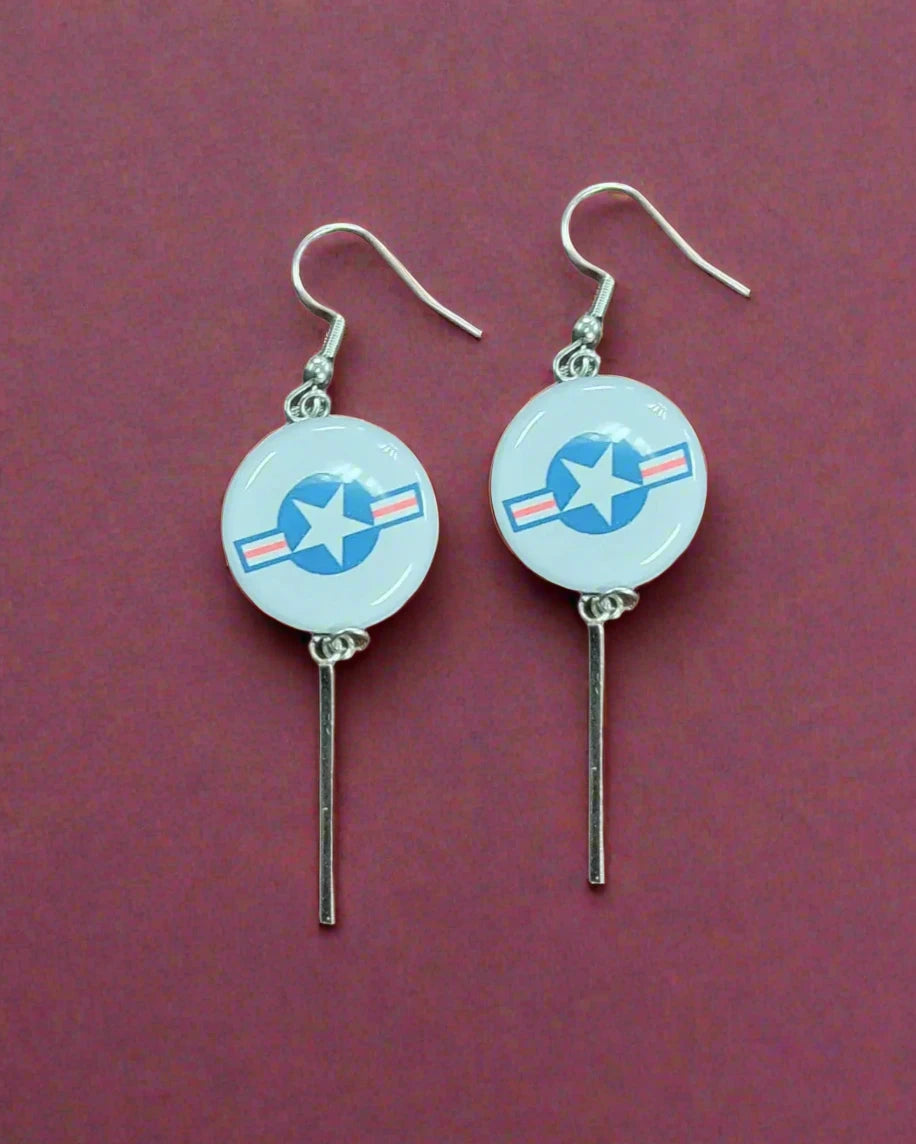 Military Charm Earrings | Army, Air Force, Coast Guard, Marine Corps, Space Force | Made in the USA |Officially Licensed