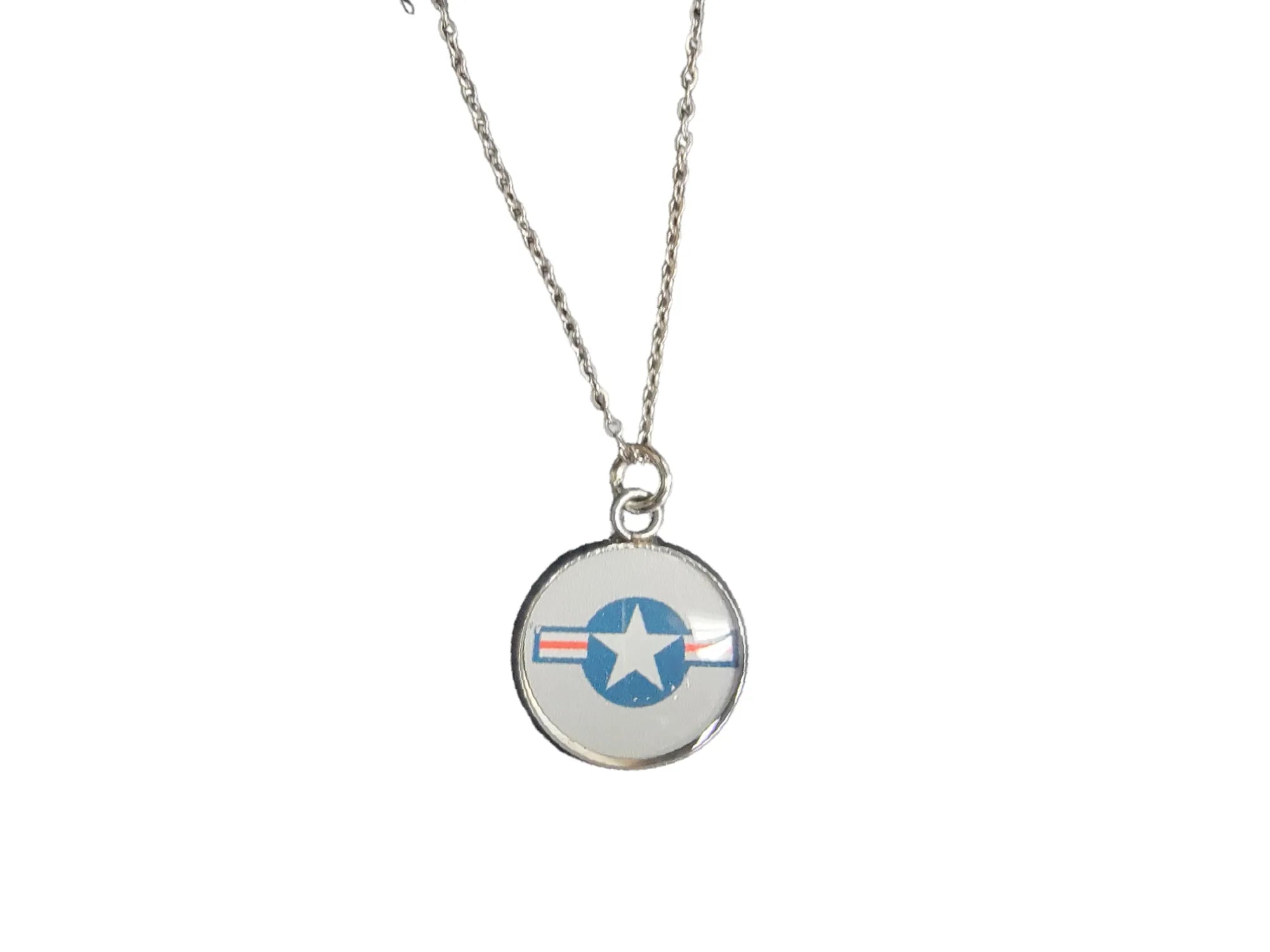 Army, Navy, Air Force, Marine Corps, Coast Guard, Space Force Pendant Necklace in Gold or Silver | Made in the USA | Officially Licensed