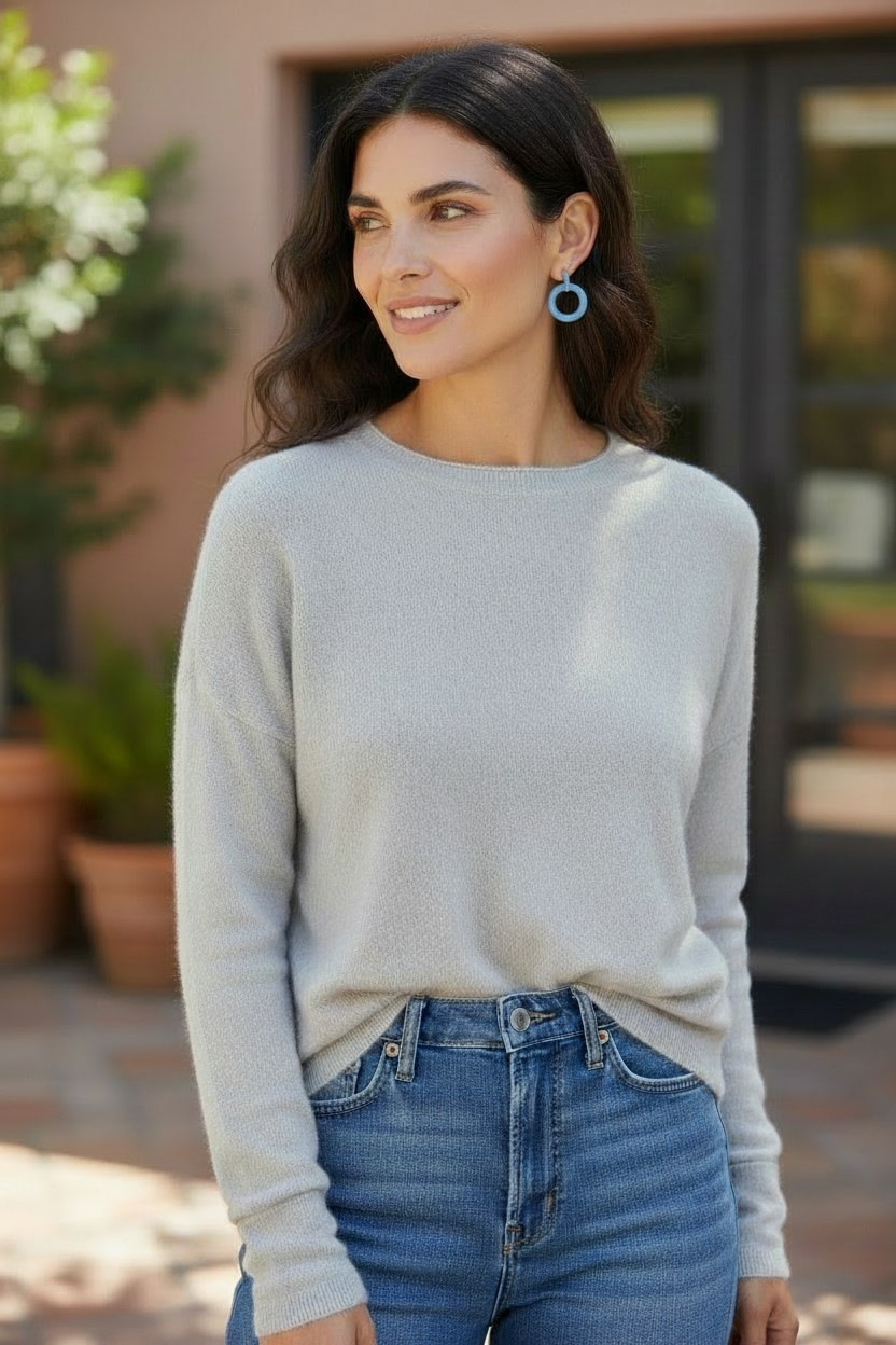 Embrace the Ocean's Beauty: Circular Sea Glass Dangle Earrings