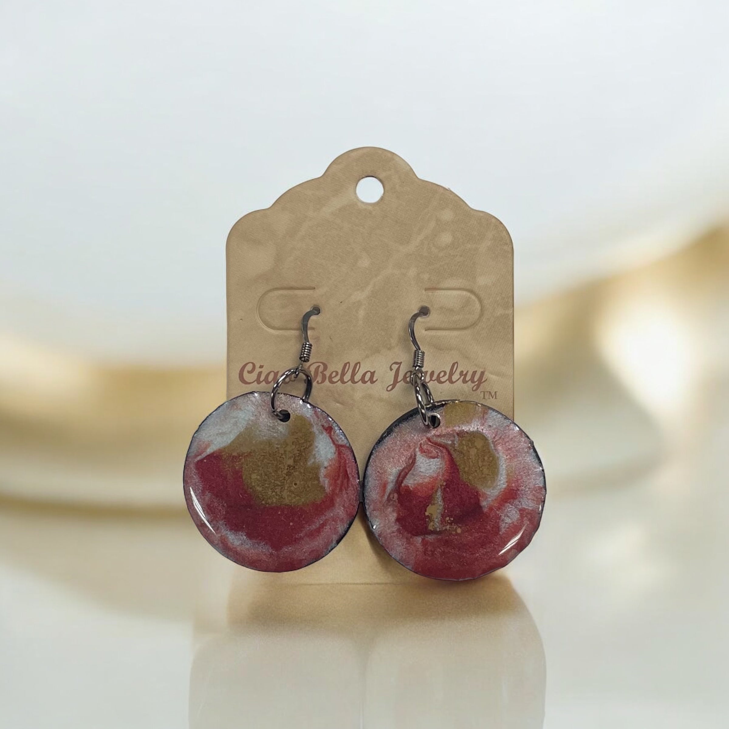 Upcycled Vinyl Record Earrings