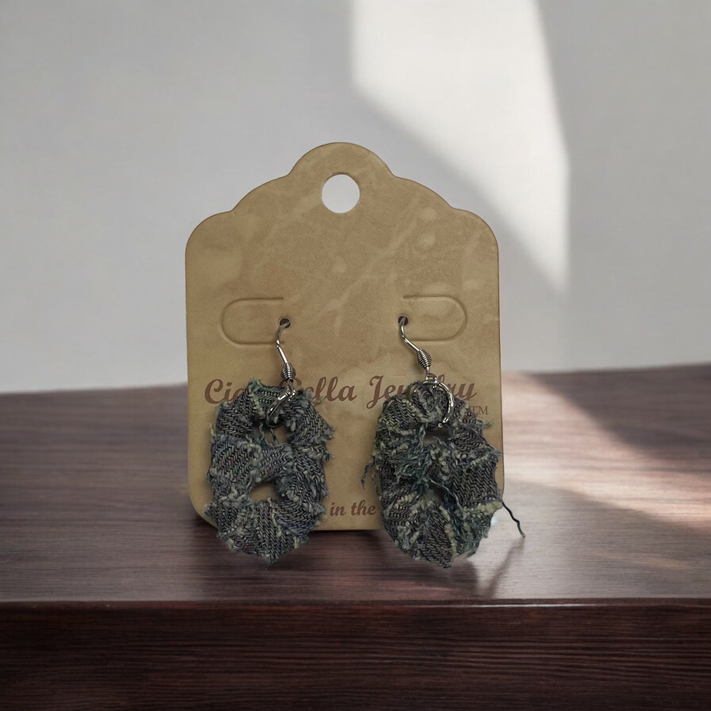 Eco-Chic: Upcycled Soda Tab & Denim Dangle Earrings | Sustainable Fashion