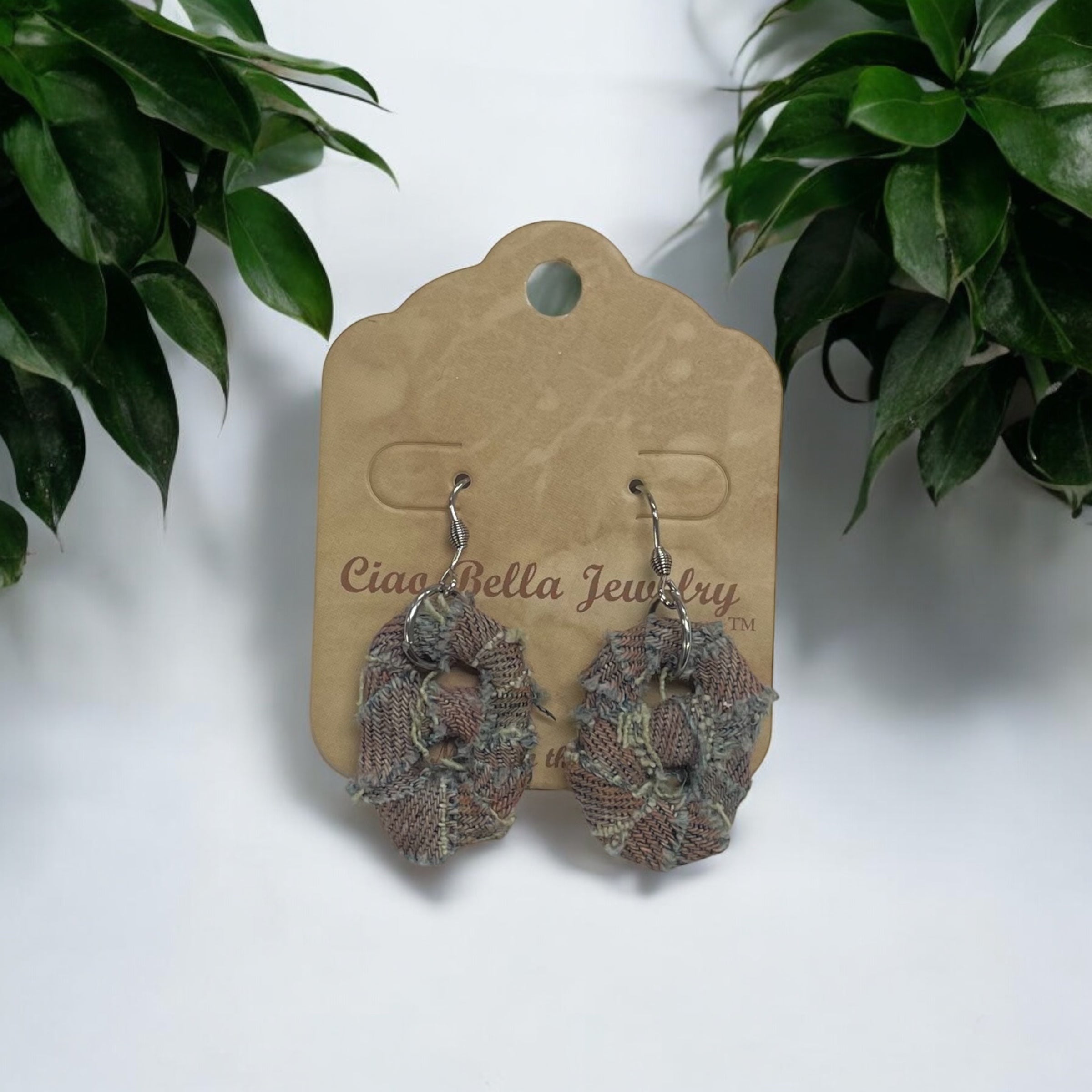 Eco-Chic: Upcycled Soda Tab & Denim Dangle Earrings | Sustainable Fashion
