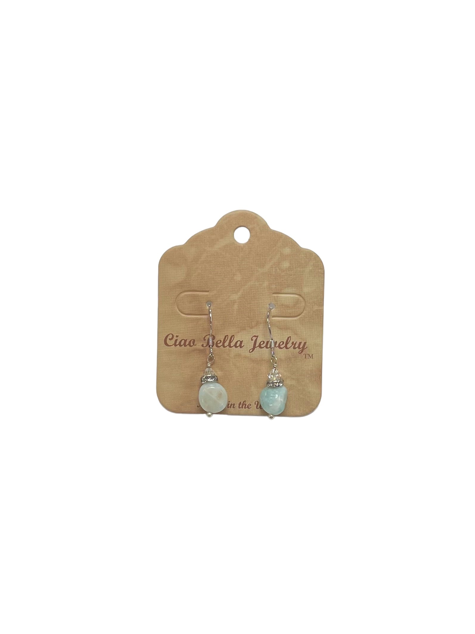Sterling Silver Gemstone Dangle Earrings | Amazonite | Amethyst | Unakite | Kyanite