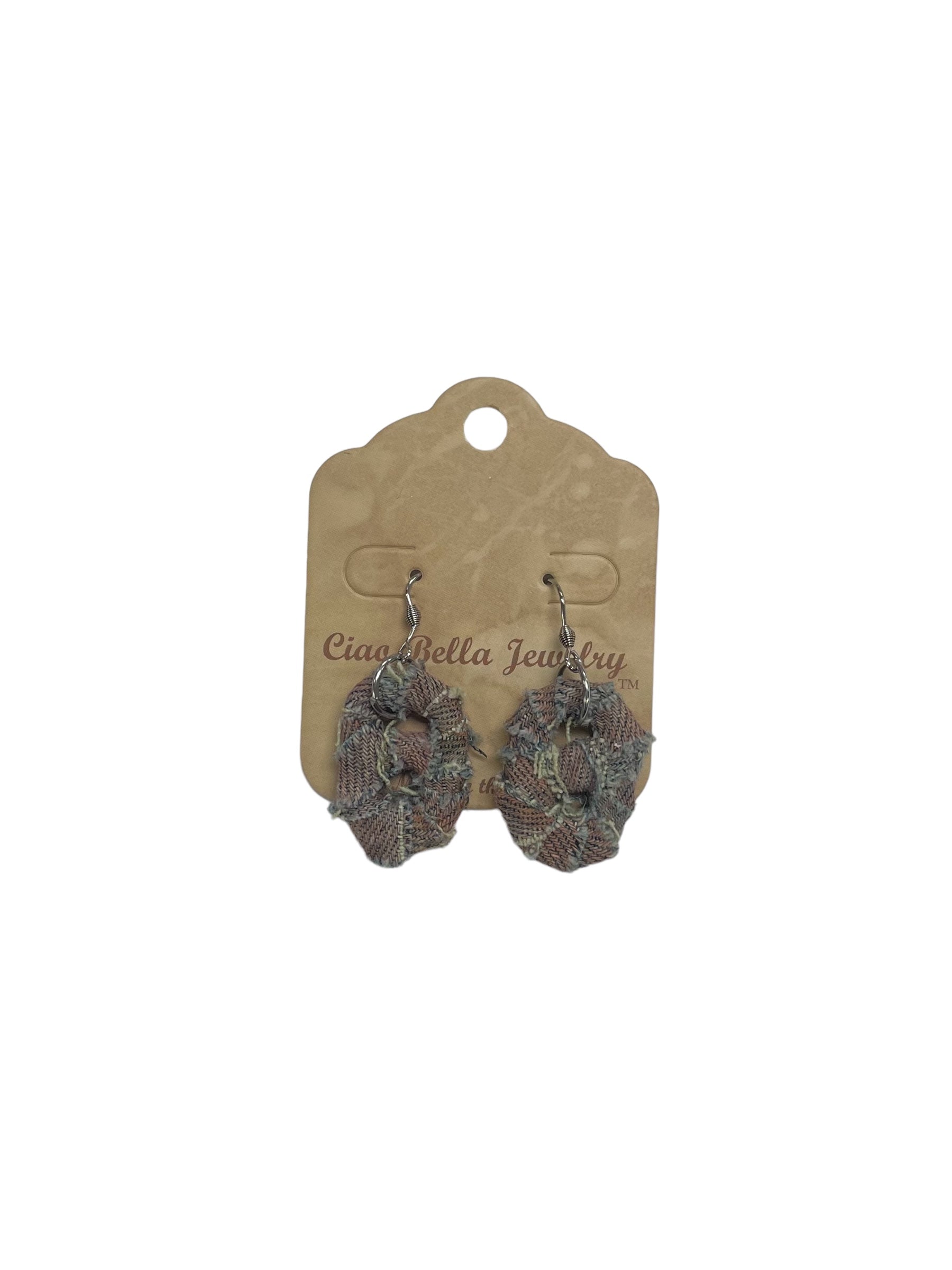 Eco-Chic: Upcycled Soda Tab & Denim Dangle Earrings | Sustainable Fashion