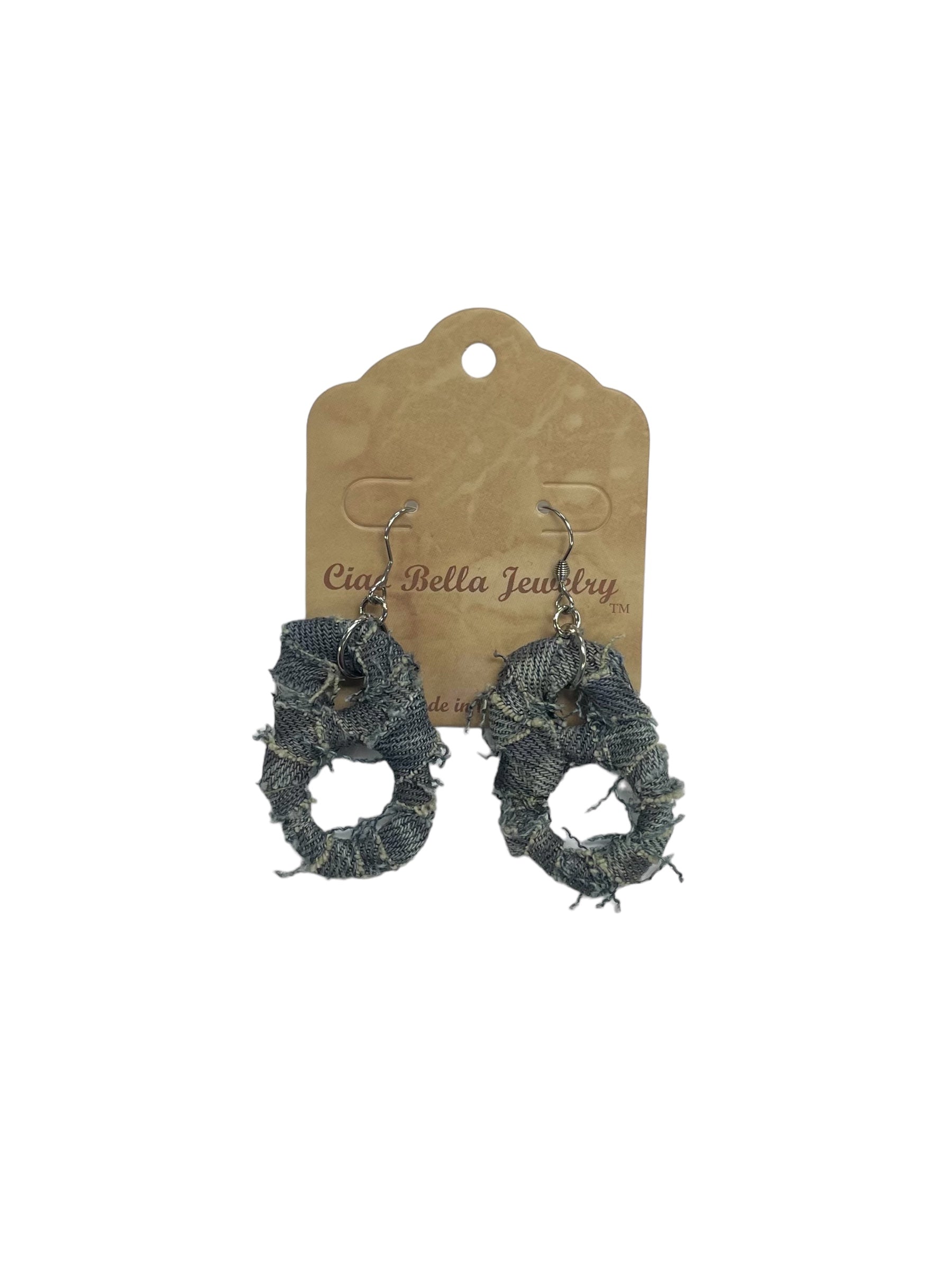 Eco-Chic: Upcycled Soda Tab & Denim Dangle Earrings | Sustainable Fashion