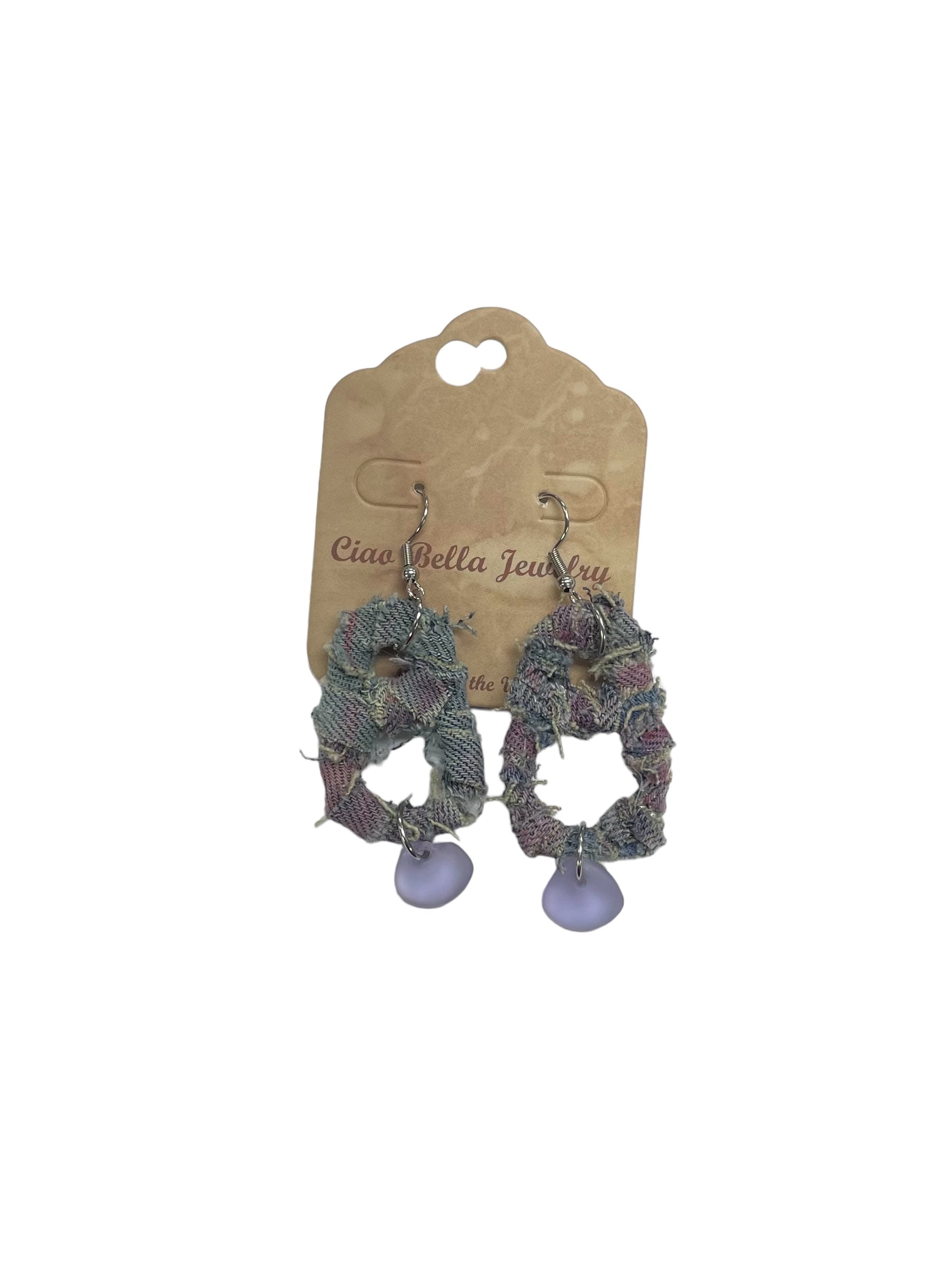 Eco-Chic: Upcycled Soda Tab & Denim Dangle Earrings | Sustainable Fashion