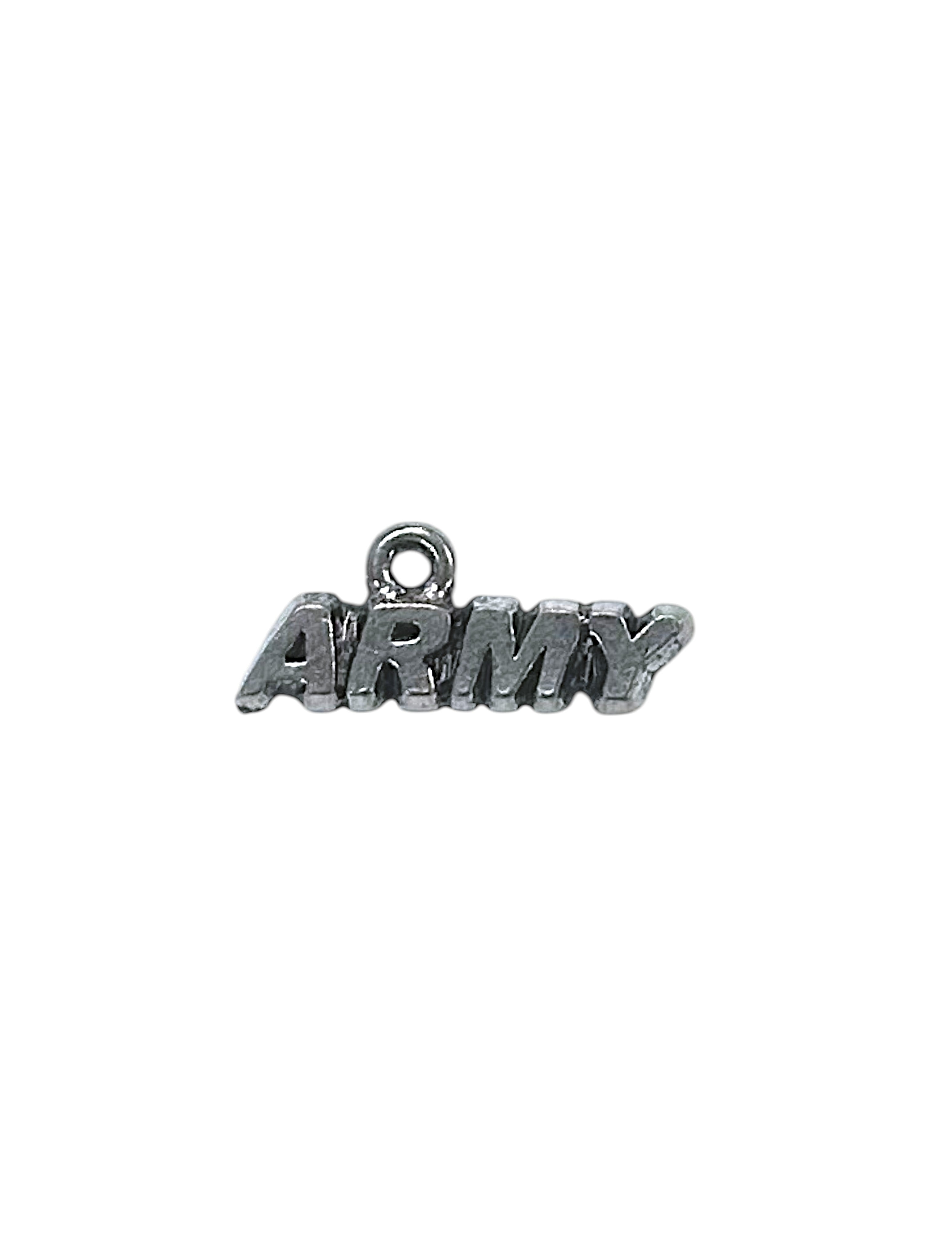 Silver Army Pewter Charm Pendant | Travel Charm