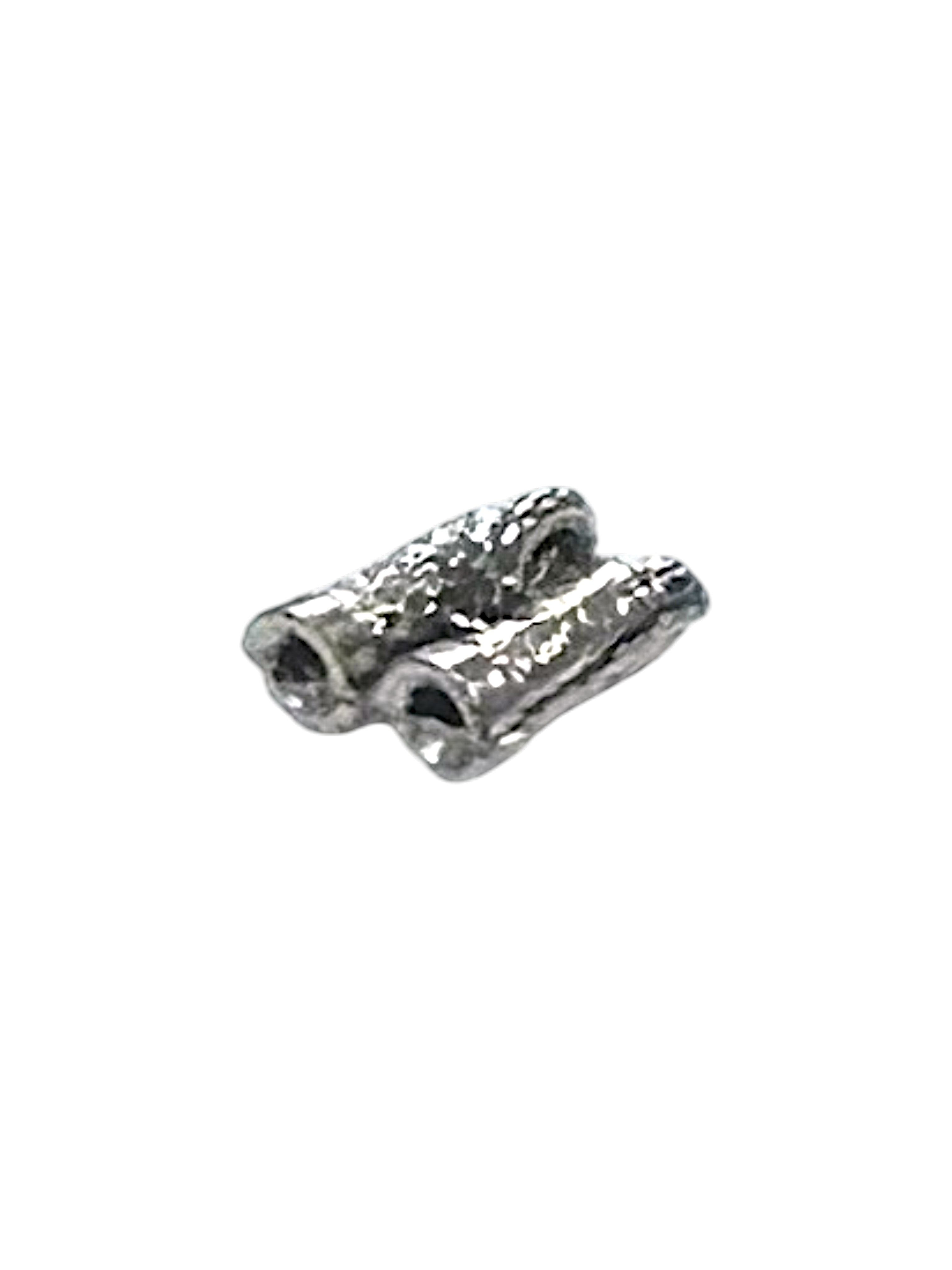 Silver Binocular Pewter Charm Pendant | Travel Charm