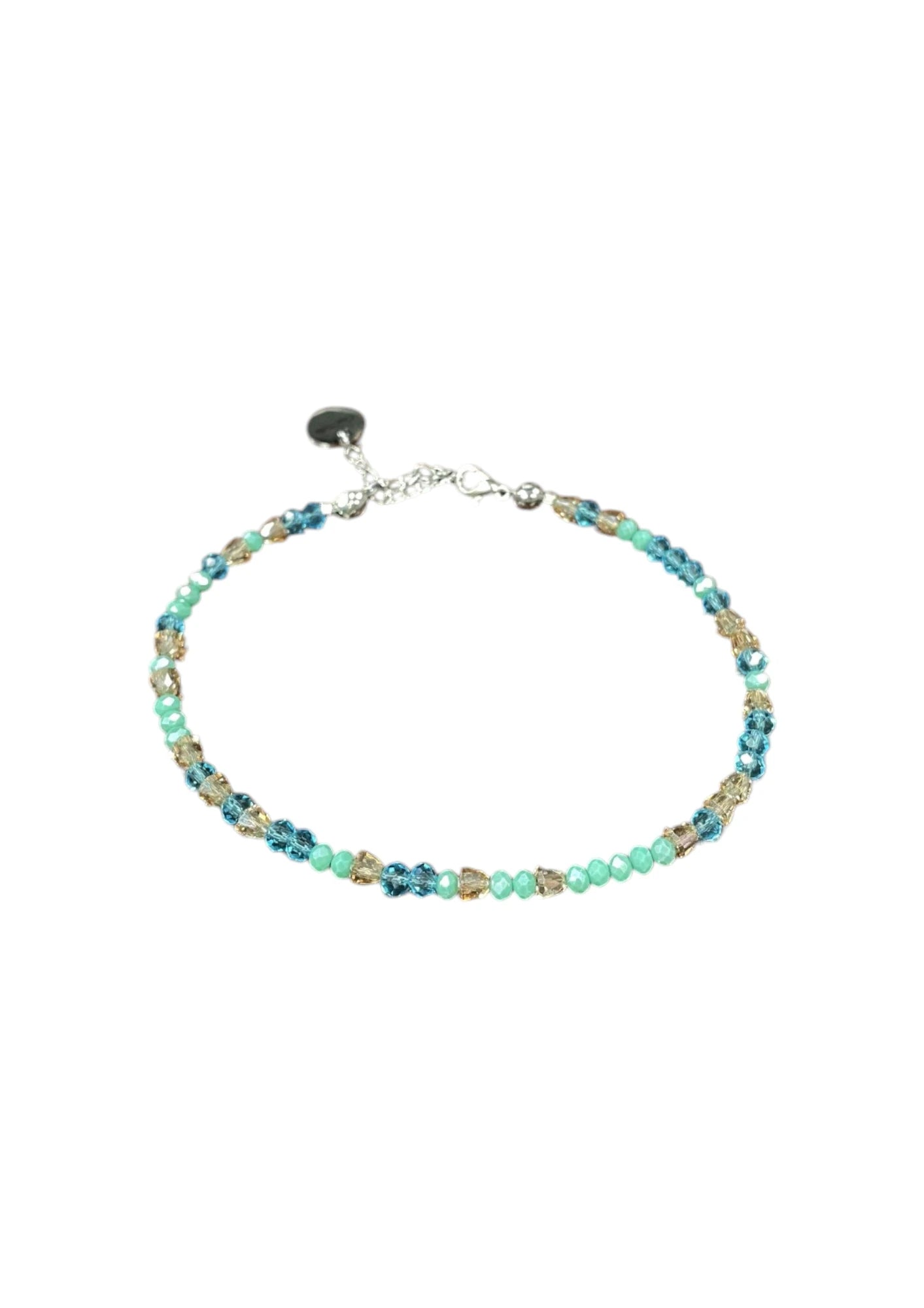 Sparkling Crystal Bracelet with Extender Chain | A Touch of Summer Elegance