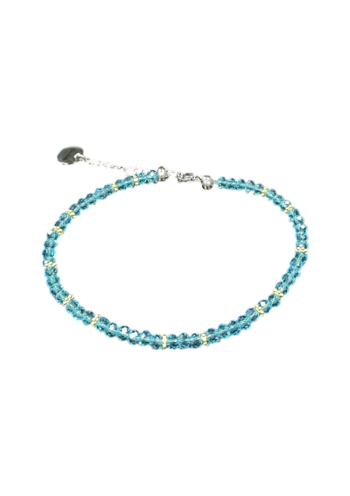 Sparkling Crystal Bracelet with Extender Chain | A Touch of Summer Elegance