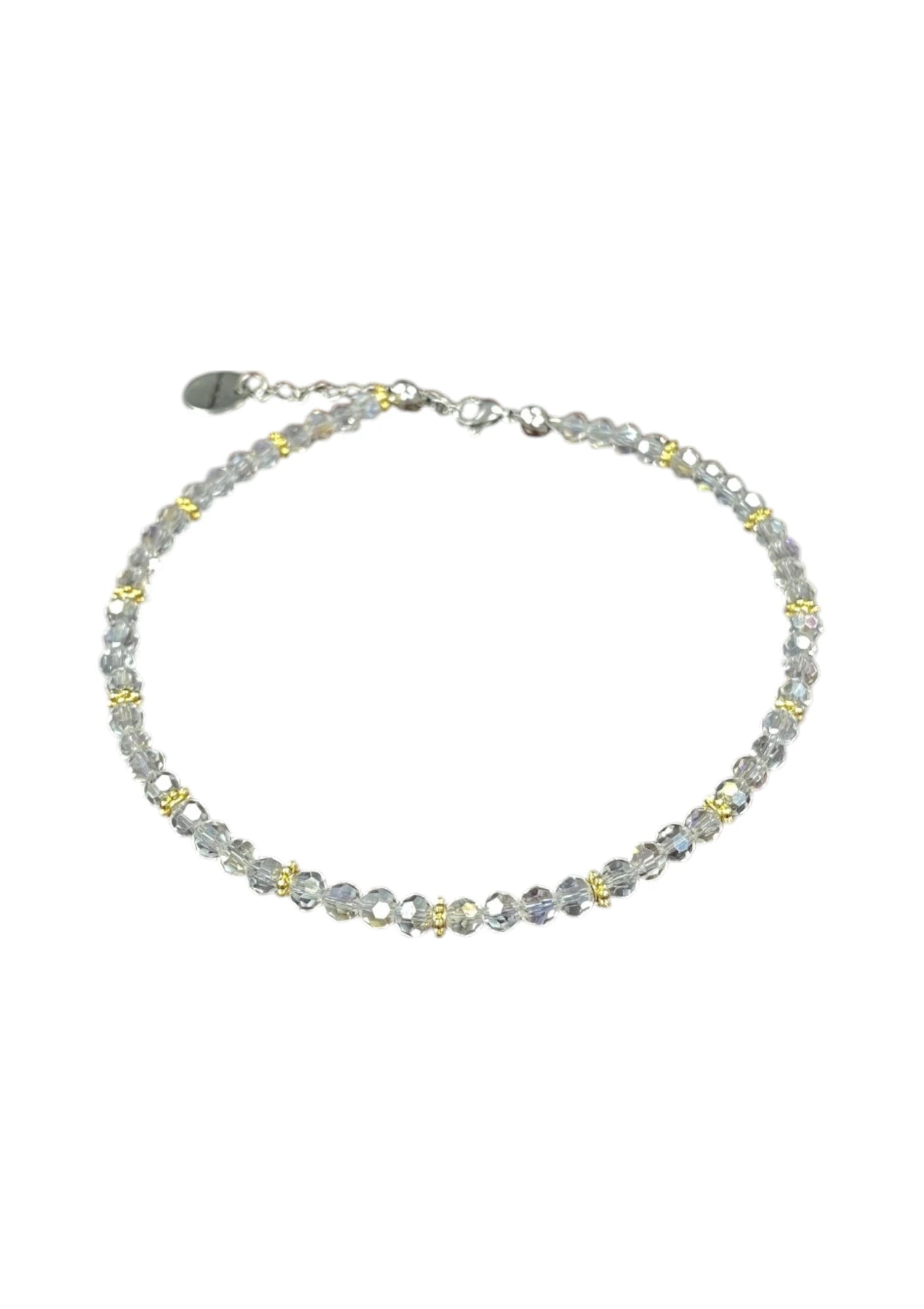 Sparkling Crystal Bracelet with Extender Chain | A Touch of Summer Elegance