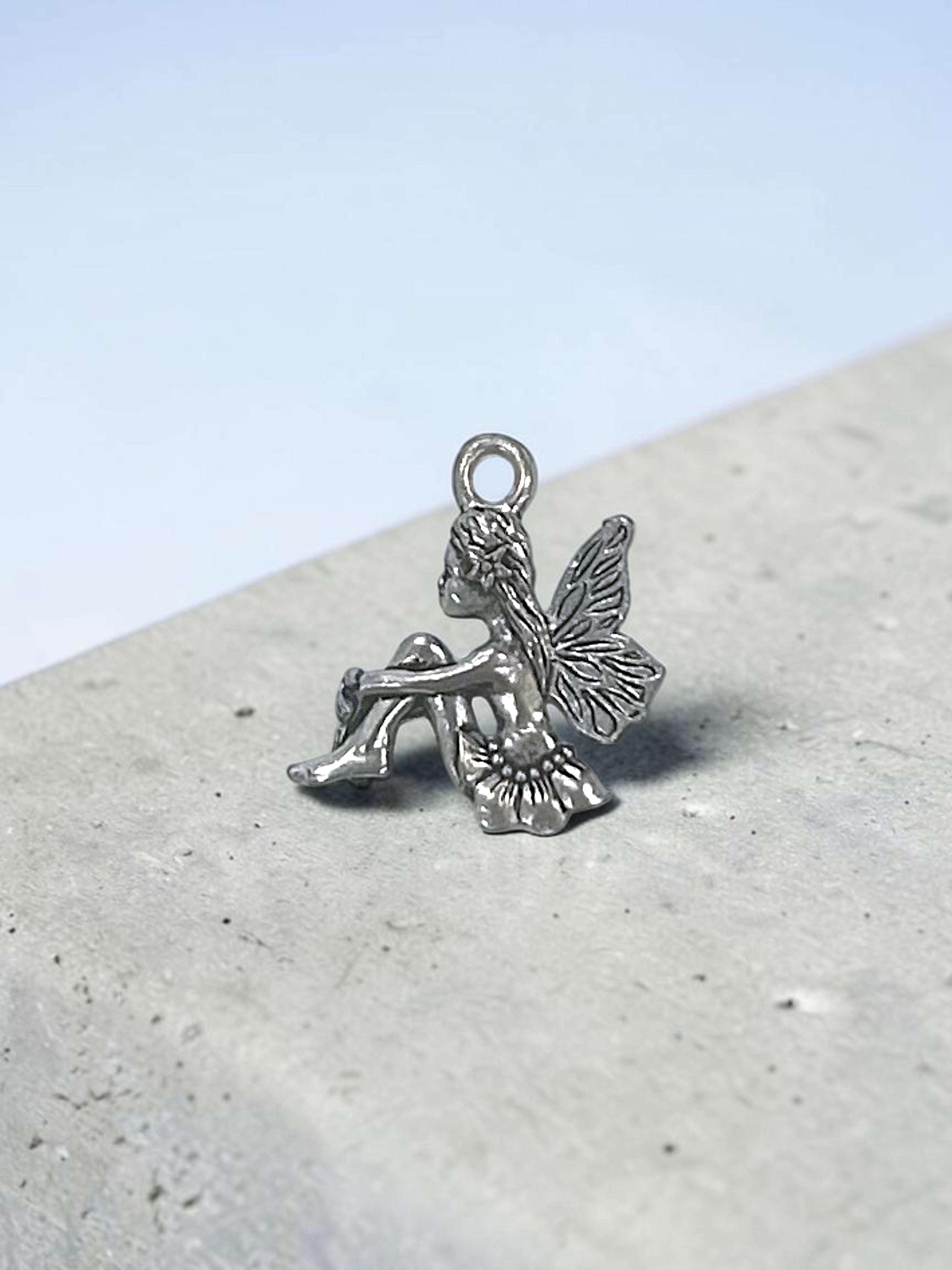 Silver Fairy Pewter Charm Pendant | Travel Charm